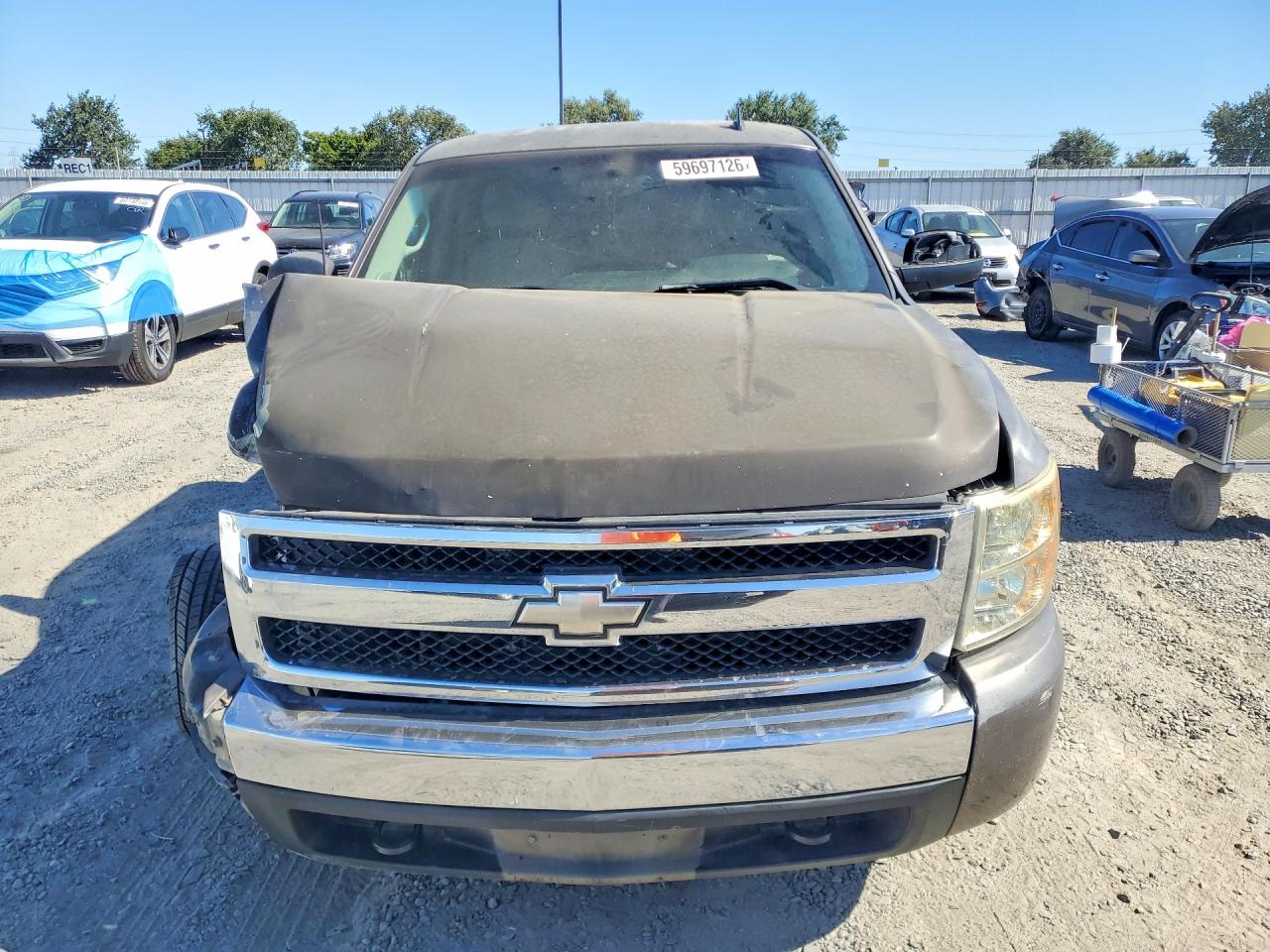 2007 Chevrolet Silverado C1500 Gray vin: 2GCEC19C571687457