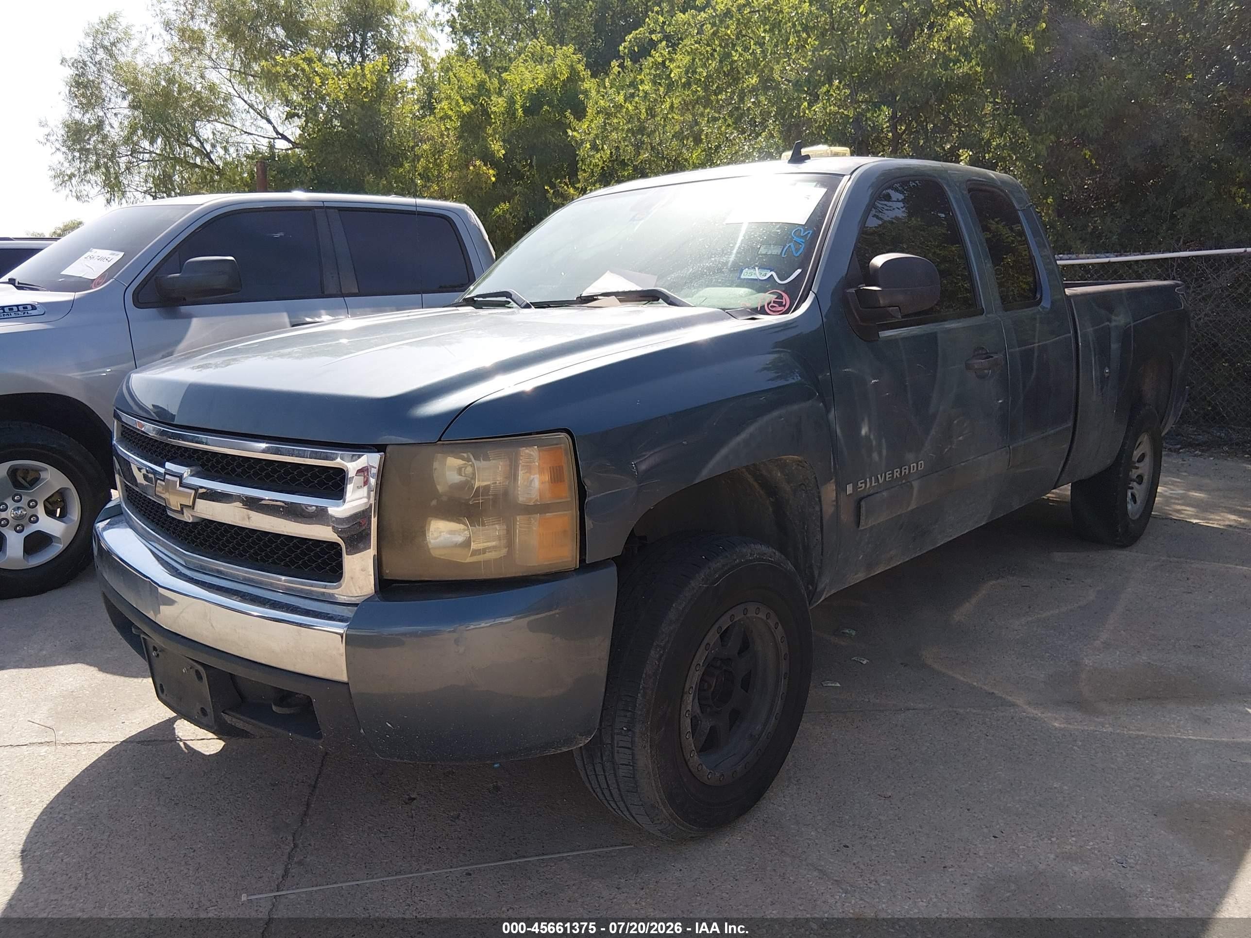2007 Chevrolet Silverado 1500 Lt1 Blue vin: 2GCEC19C671733426