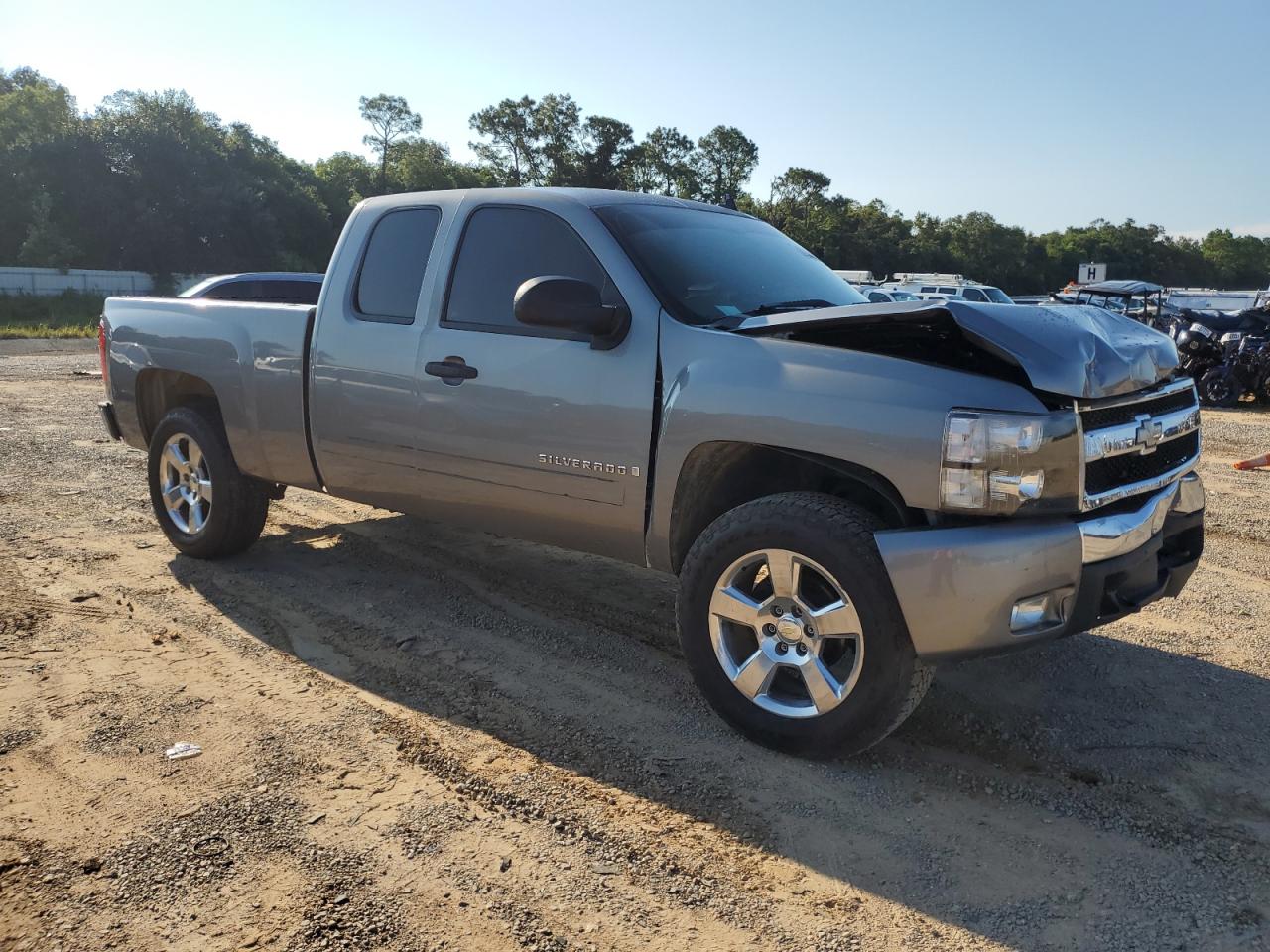 2007 Chevrolet Silverado C1500 Gray vin: 2GCEC19C871728437