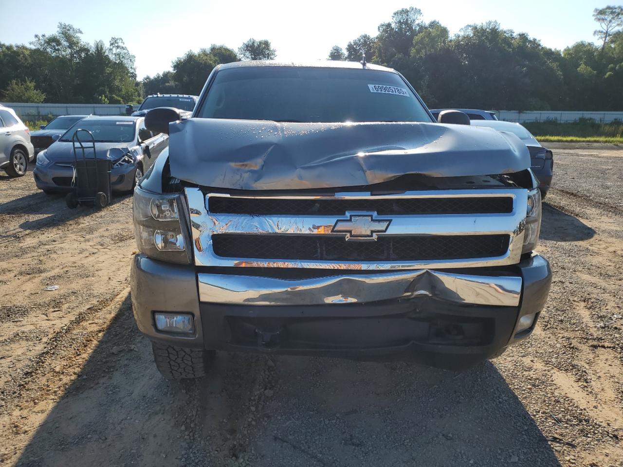 2007 Chevrolet Silverado C1500 Gray vin: 2GCEC19C871728437