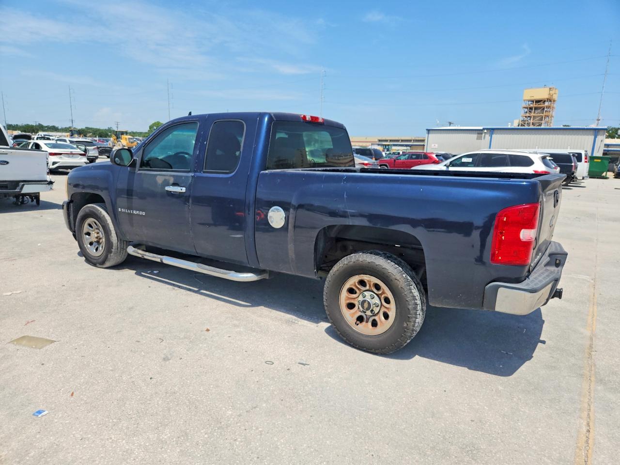 2007 Chevrolet Silverado C1500 Blue vin: 2GCEC19C971646555