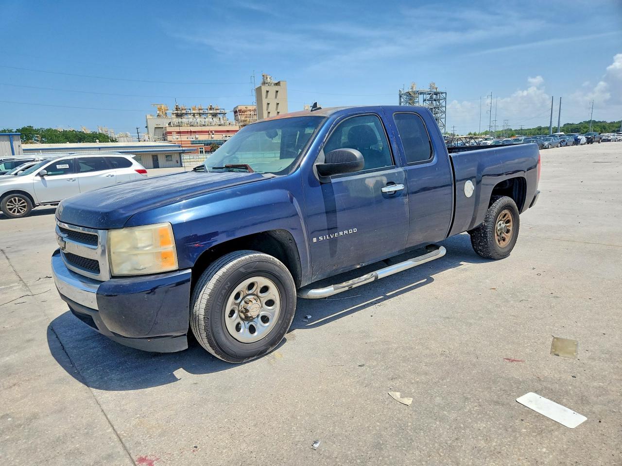 2007 Chevrolet Silverado C1500 Blue vin: 2GCEC19C971646555