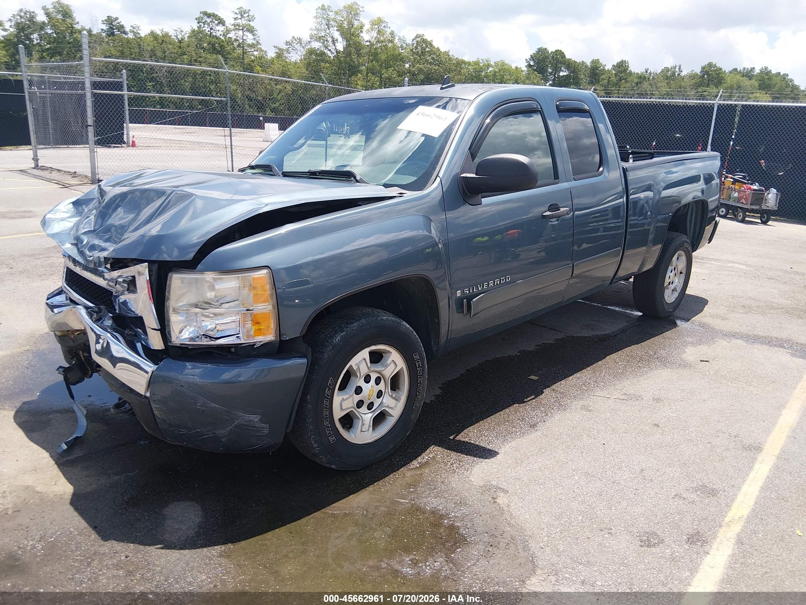 2008 Chevrolet Silverado 1500 Lt1 Blue vin: 2GCEC19CX81249728