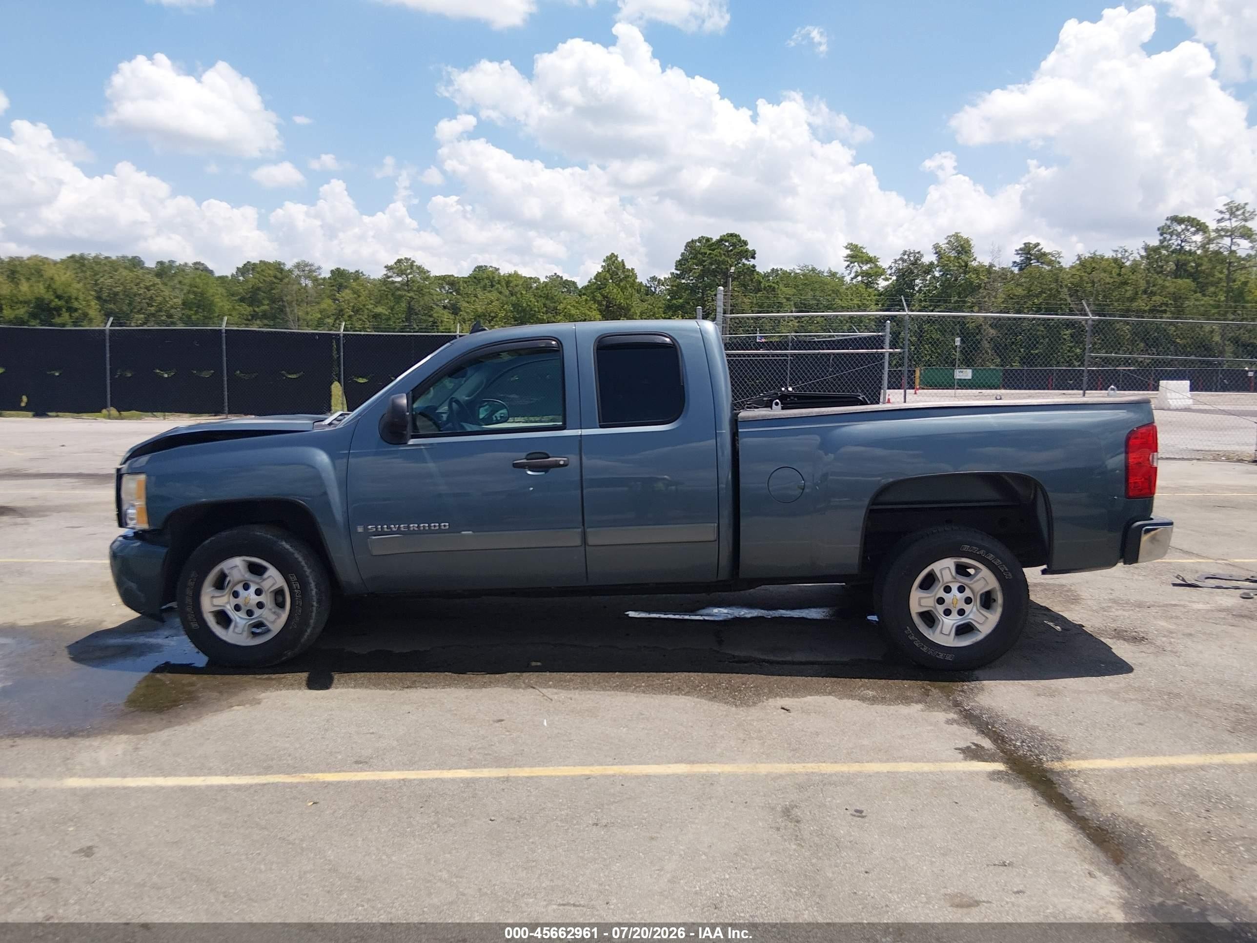 2008 Chevrolet Silverado 1500 Lt1 Blue vin: 2GCEC19CX81249728