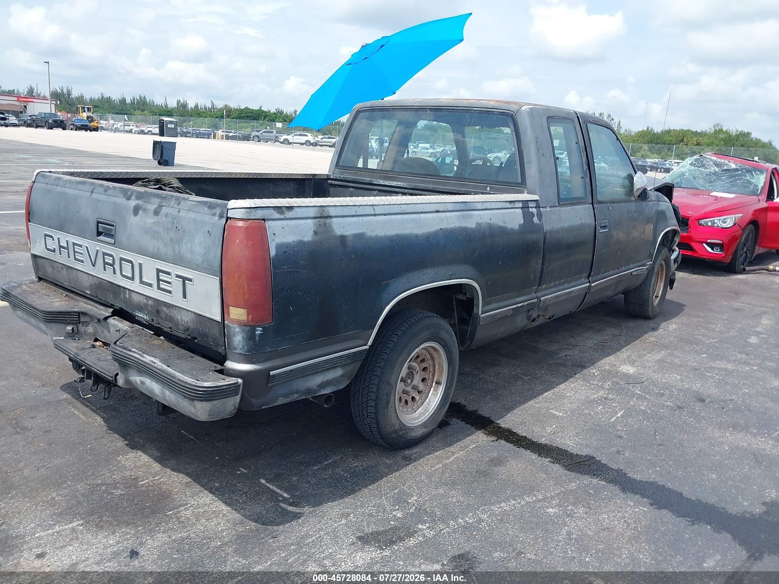 1992 Chevrolet Gmt-400 C1500 Серый vin: 2GCEC19H8N1201569