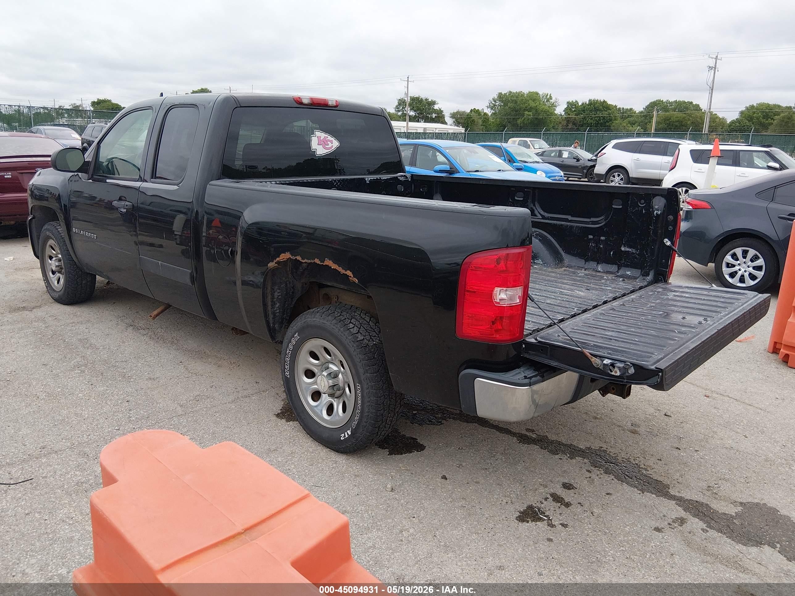 2007 Chevrolet Silverado 1500 Lt1 Black vin: 2GCEC19J071580010