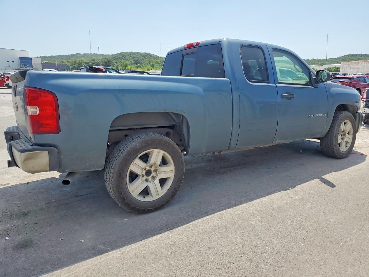 2007 Chevrolet Silverado C1500 Blue vin: 2GCEC19J171612544