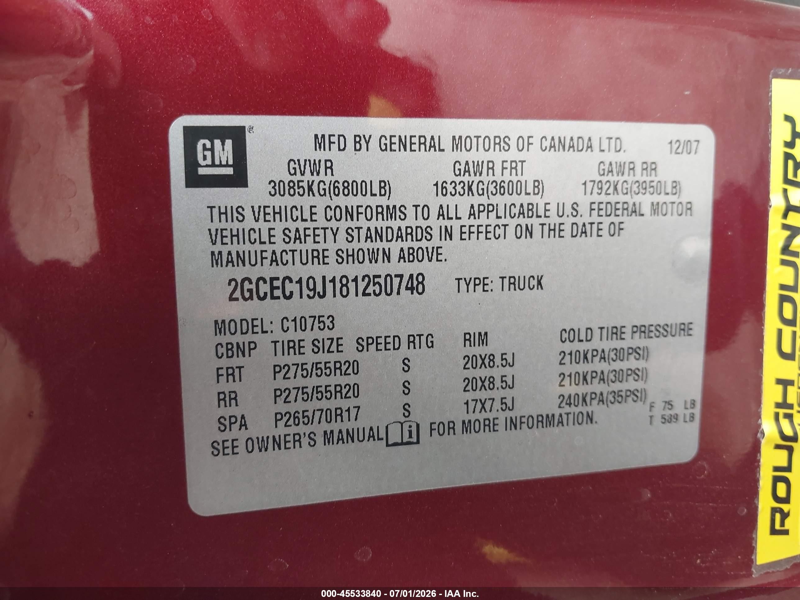 2008 Chevrolet Silverado 1500 Lt1 Maroon vin: 2GCEC19J181250748