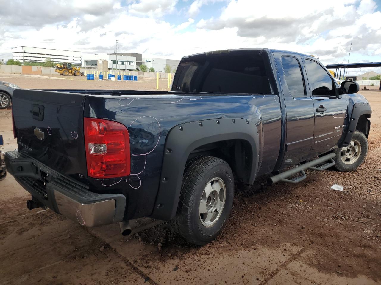 2007 Chevrolet Silverado C1500 Blue vin: 2GCEC19J271591557