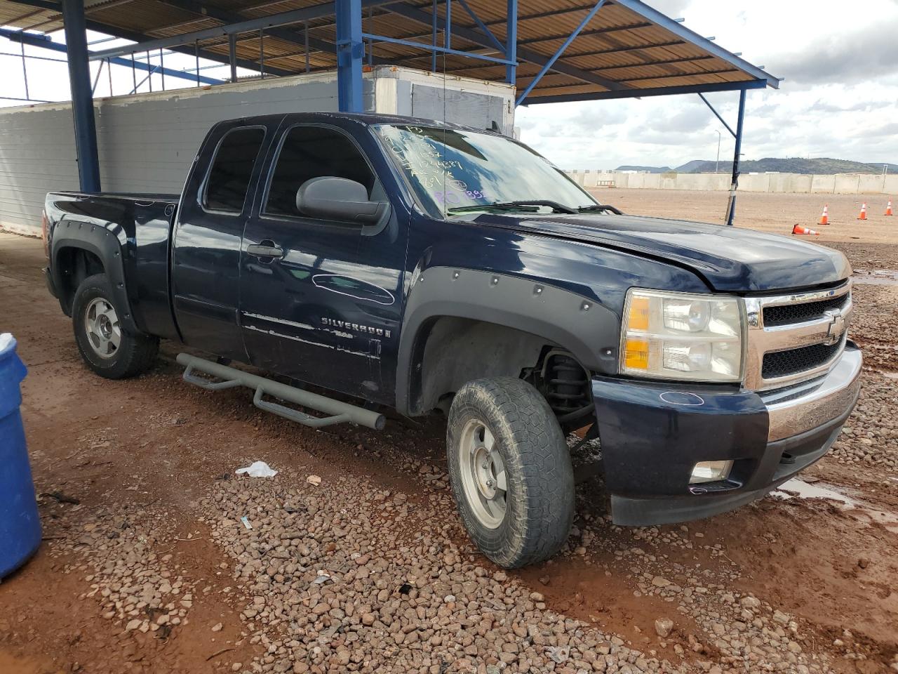 2007 Chevrolet Silverado C1500 Blue vin: 2GCEC19J271591557
