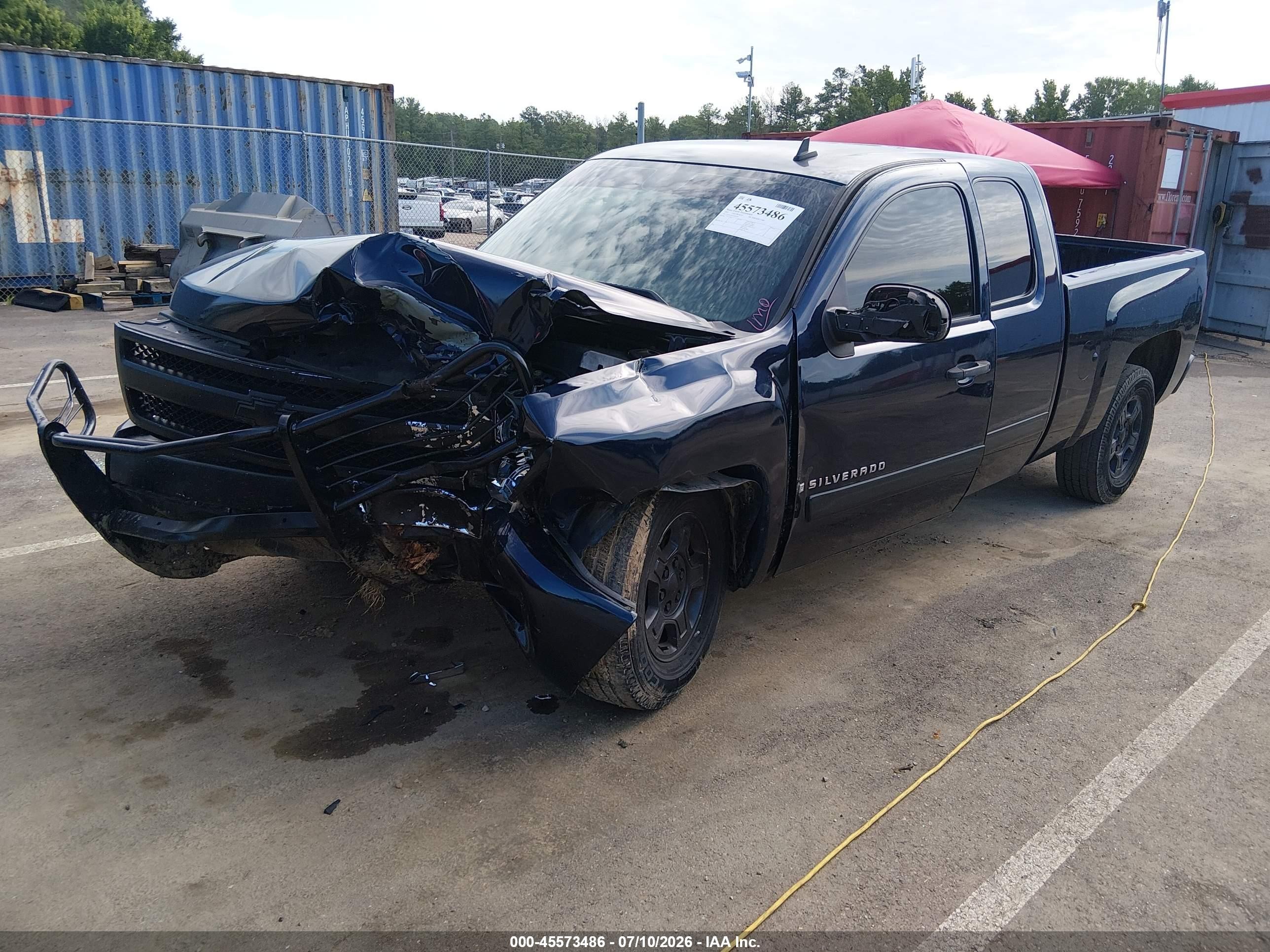 2007 Chevrolet Silverado 1500 Lt2 Black vin: 2GCEC19J271652597