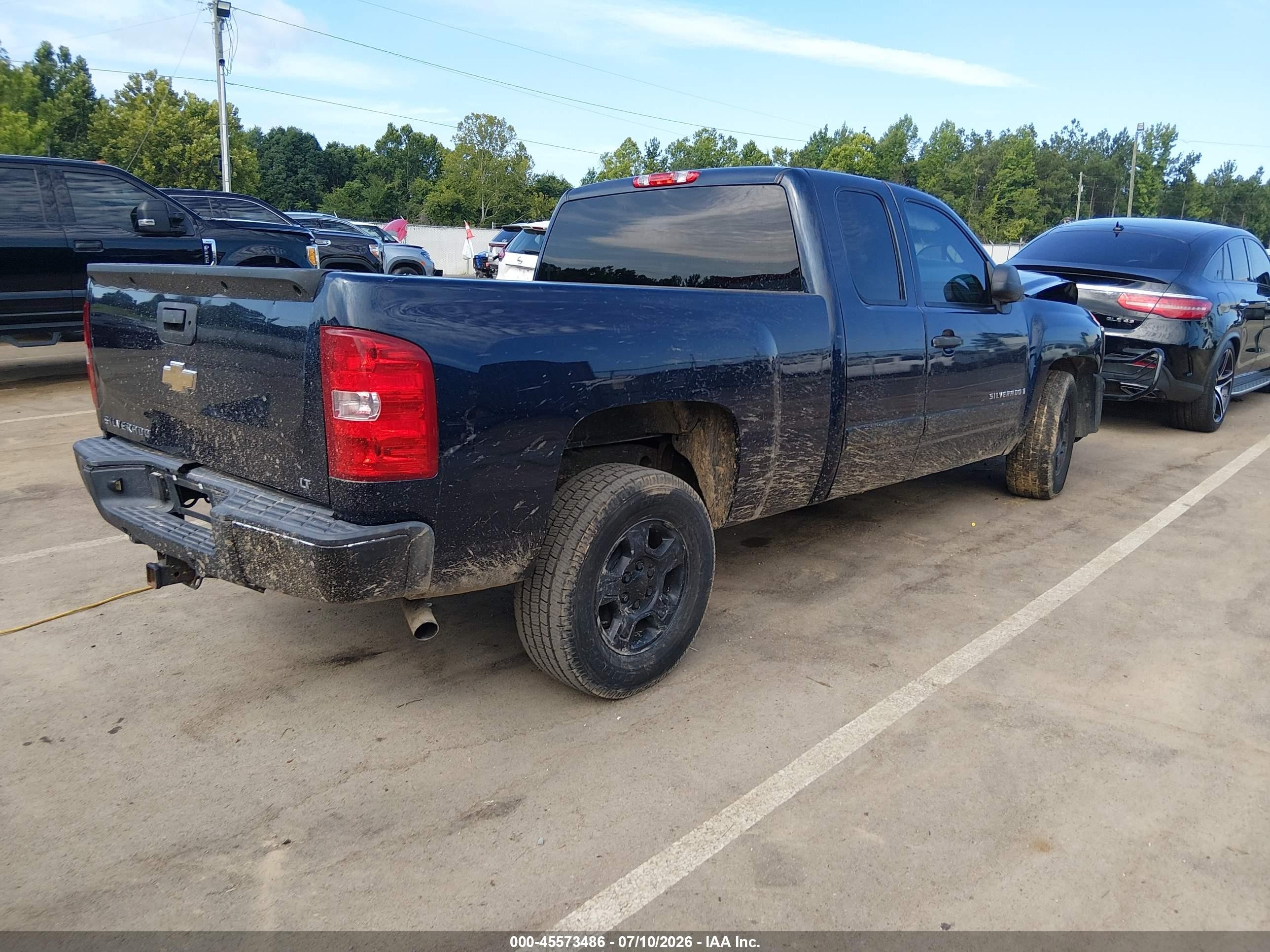 2007 Chevrolet Silverado 1500 Lt2 Black vin: 2GCEC19J271652597