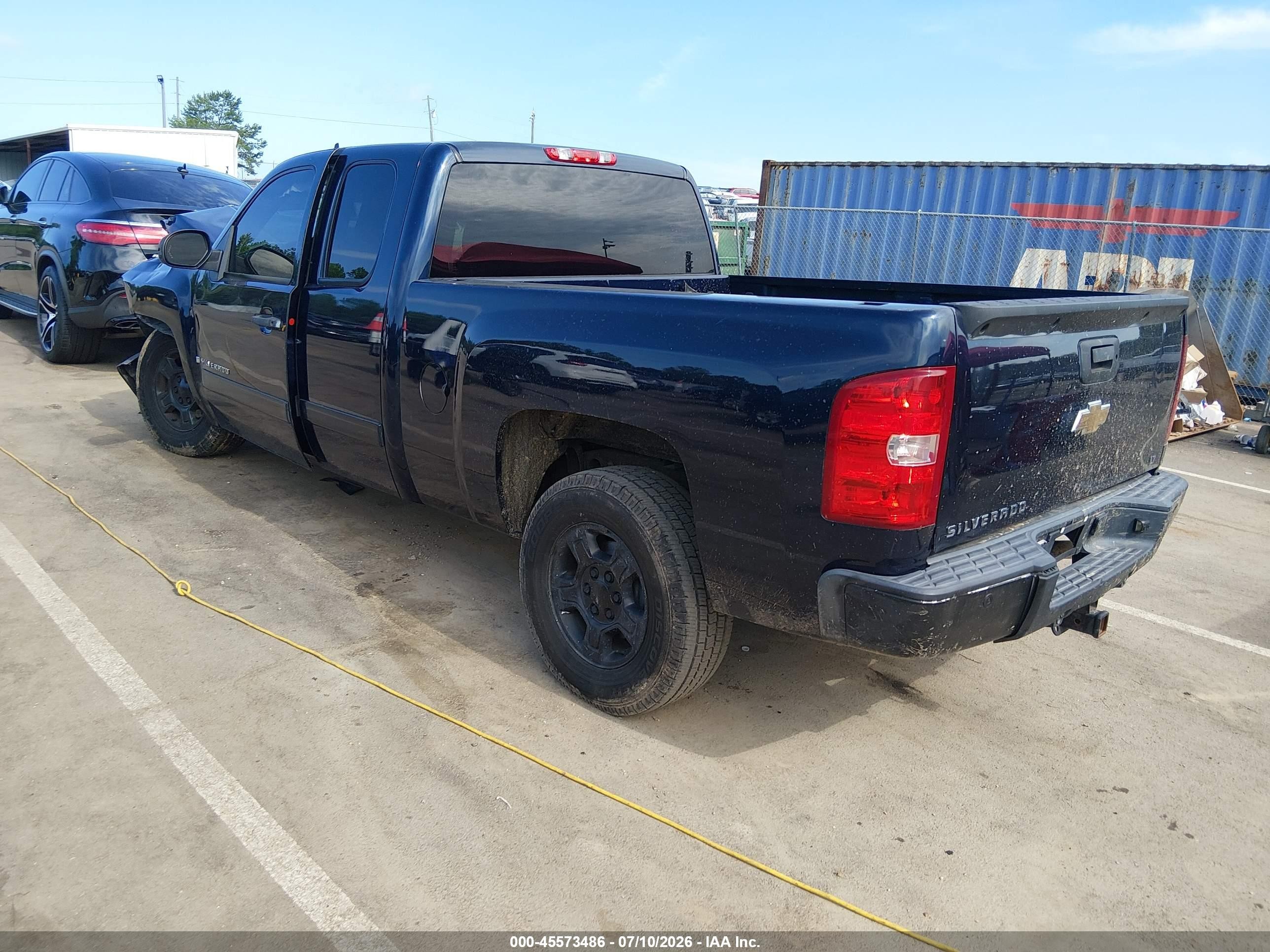 2007 Chevrolet Silverado 1500 Lt2 Black vin: 2GCEC19J271652597