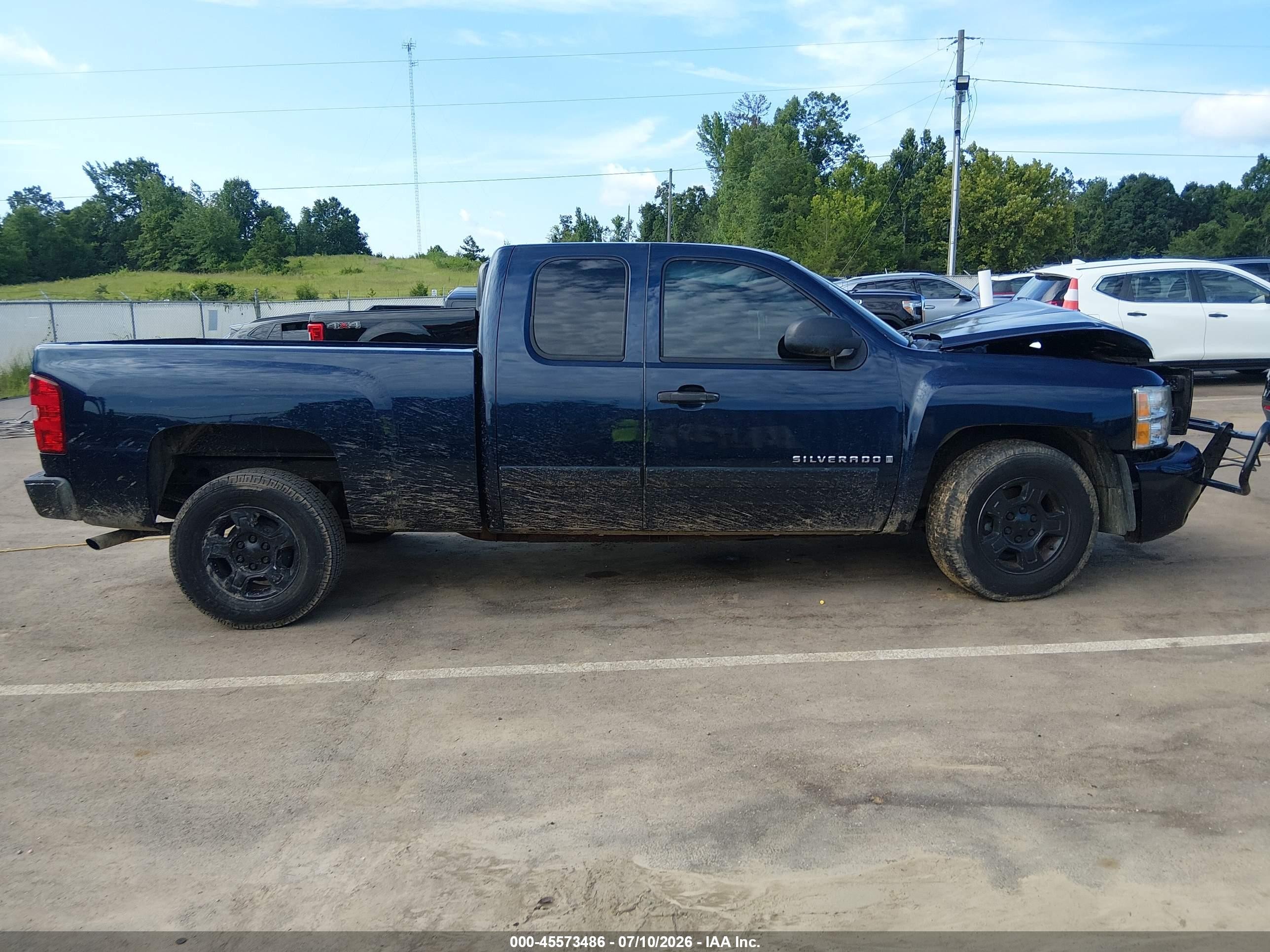 2007 Chevrolet Silverado 1500 Lt2 Black vin: 2GCEC19J271652597