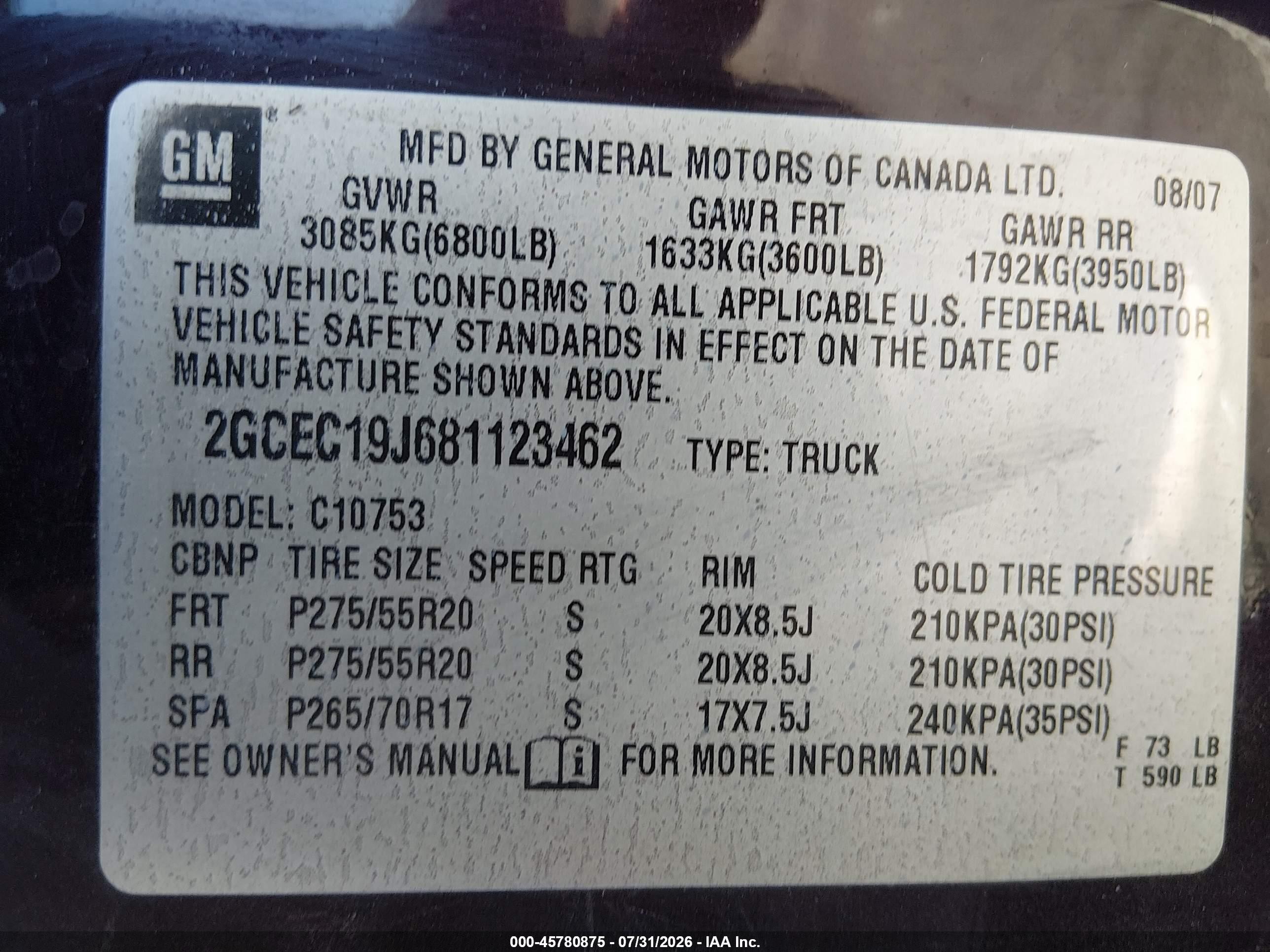 2008 Chevrolet Silverado 1500 Lt1 Maroon vin: 2GCEC19J681123462