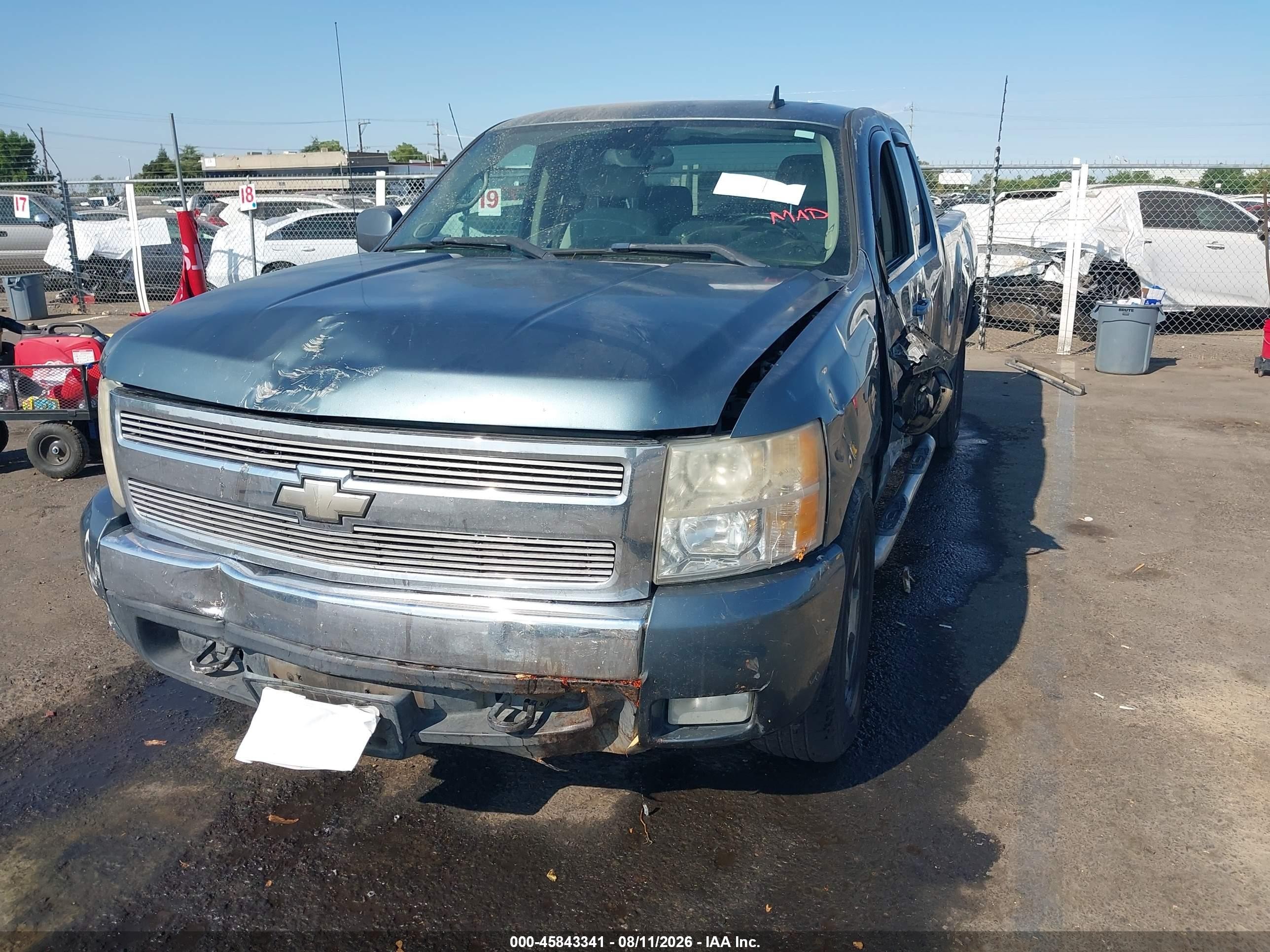 2008 Chevrolet Silverado 1500 Lt1 Blue vin: 2GCEC19J681235999