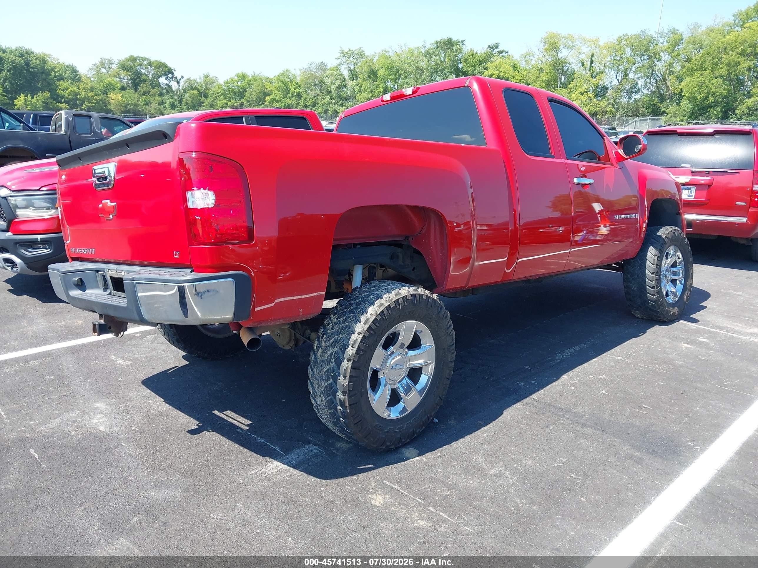 2007 Chevrolet Silverado 1500 Lt1 Red vin: 2GCEC19J971691509