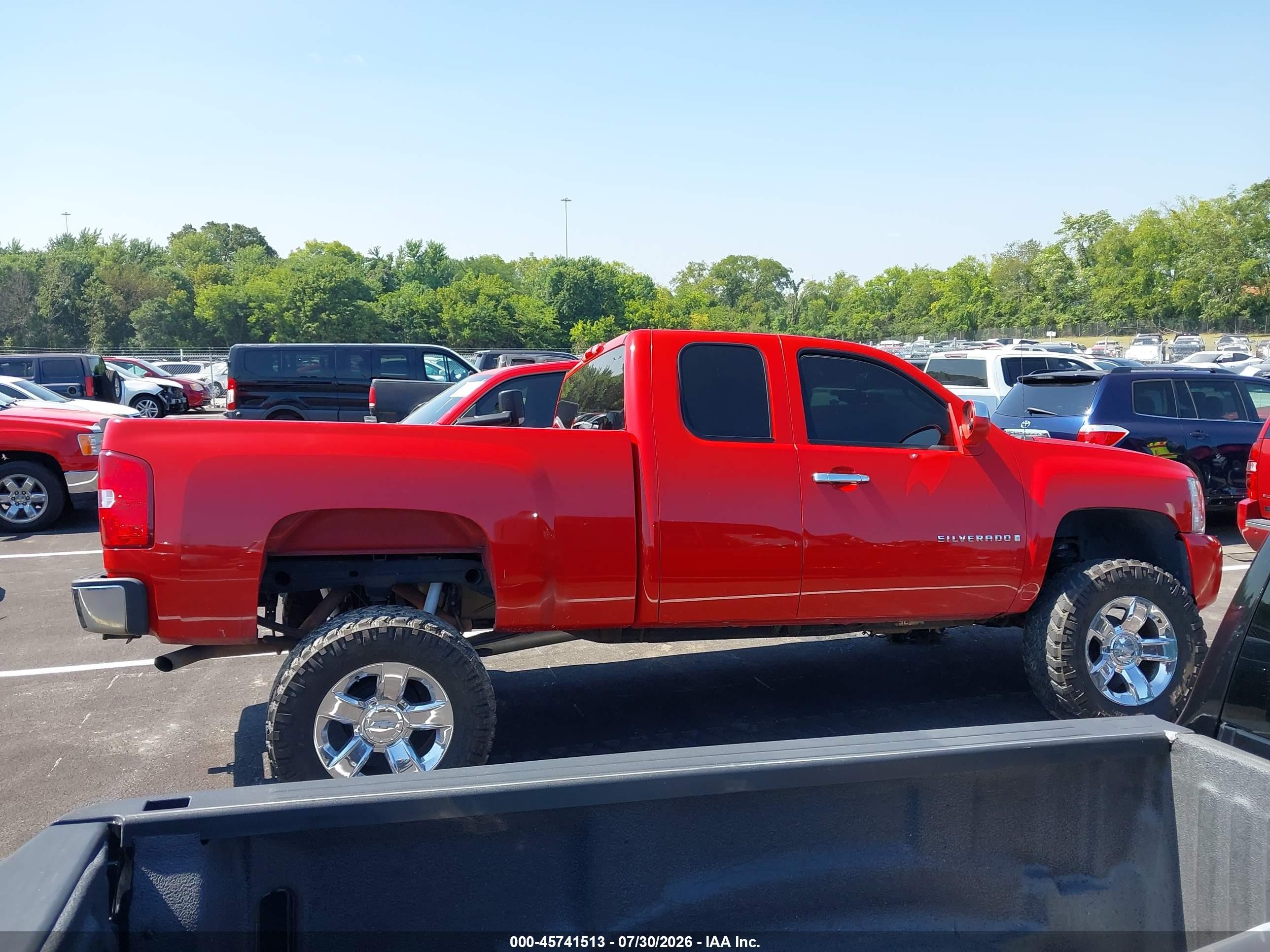 2007 Chevrolet Silverado 1500 Lt1 Red vin: 2GCEC19J971691509