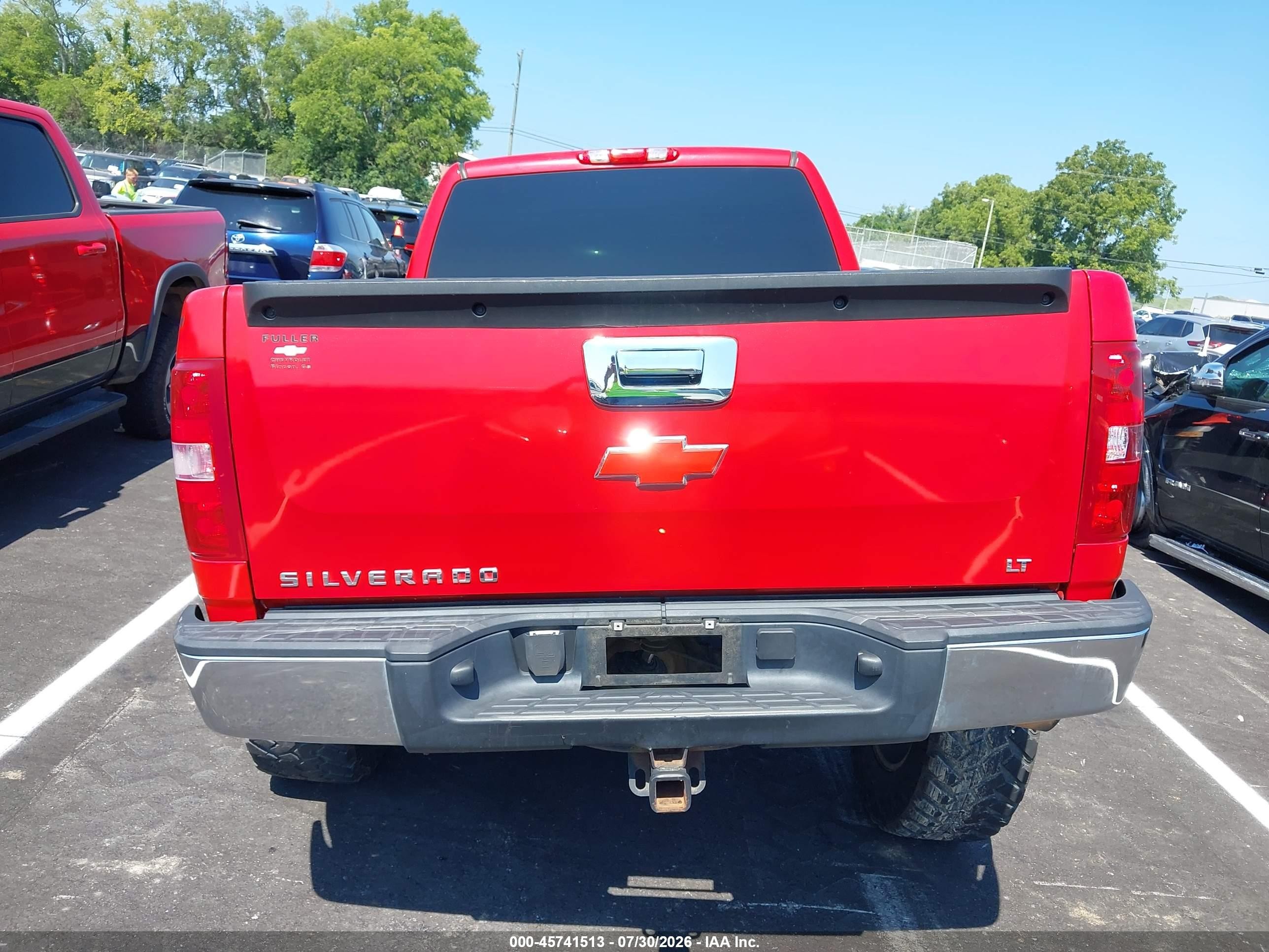 2007 Chevrolet Silverado 1500 Lt1 Red vin: 2GCEC19J971691509