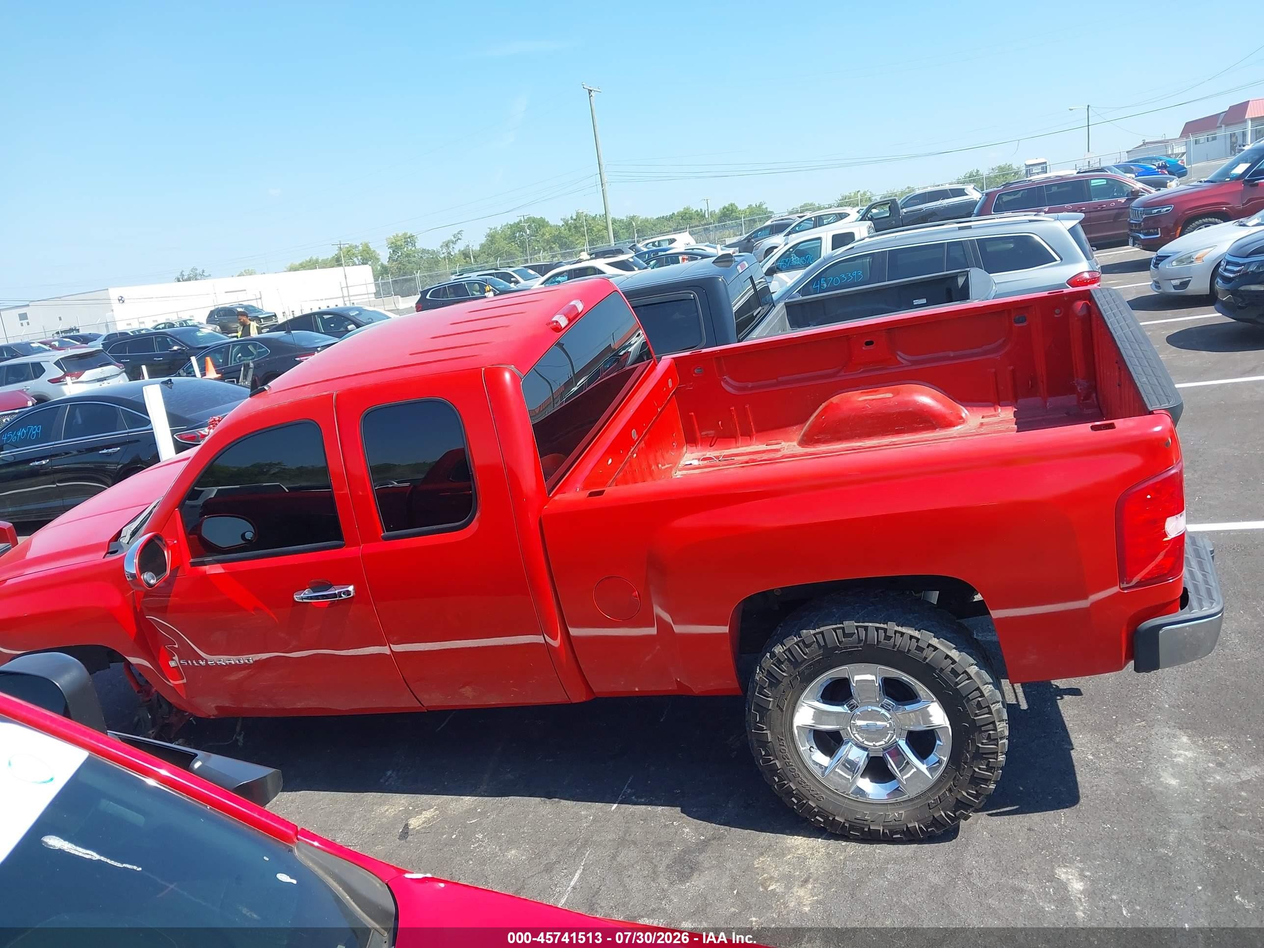 2007 Chevrolet Silverado 1500 Lt1 Red vin: 2GCEC19J971691509