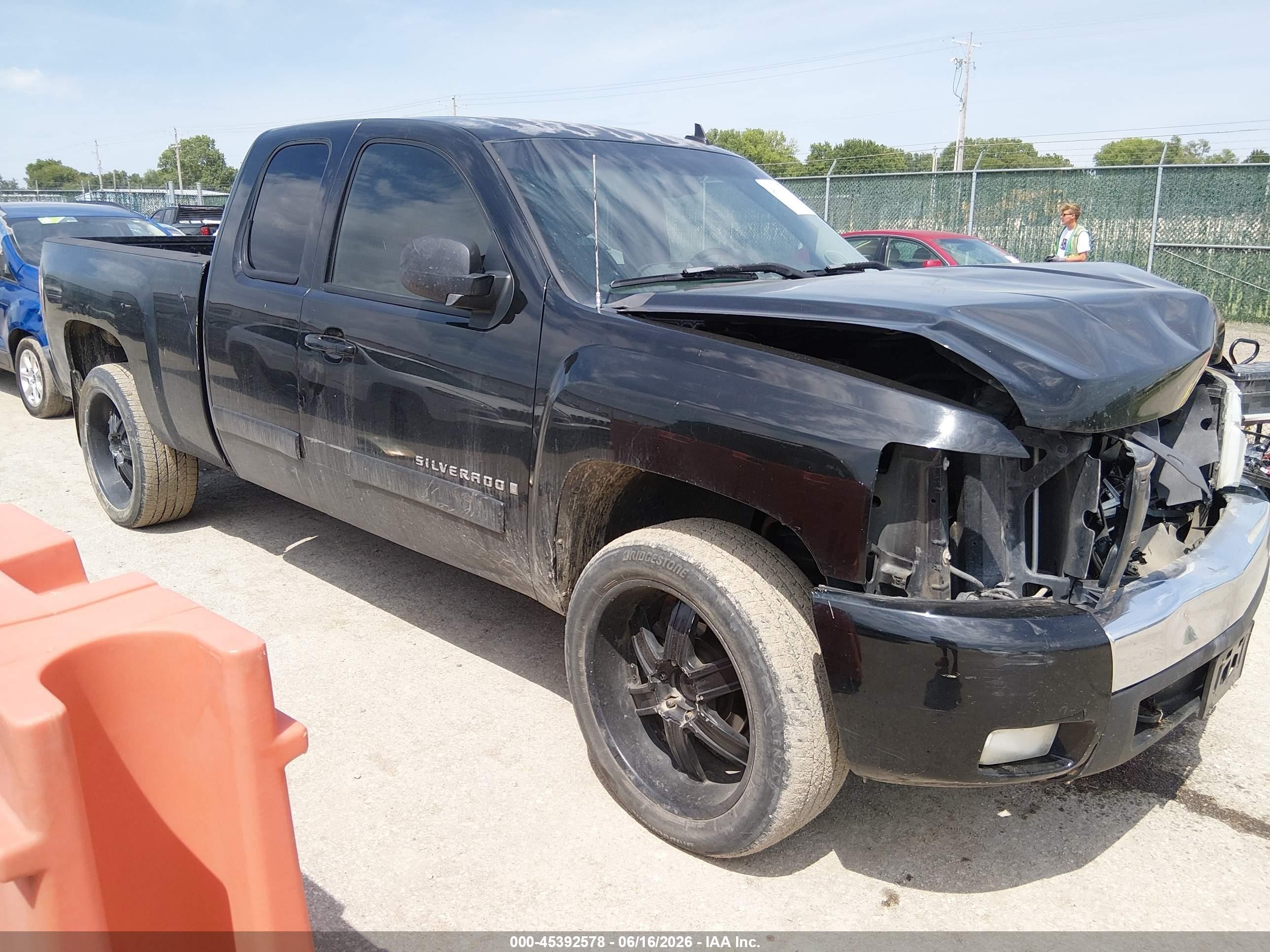 2008 Chevrolet Silverado 1500 Lt1 Black vin: 2GCEC19J981196308