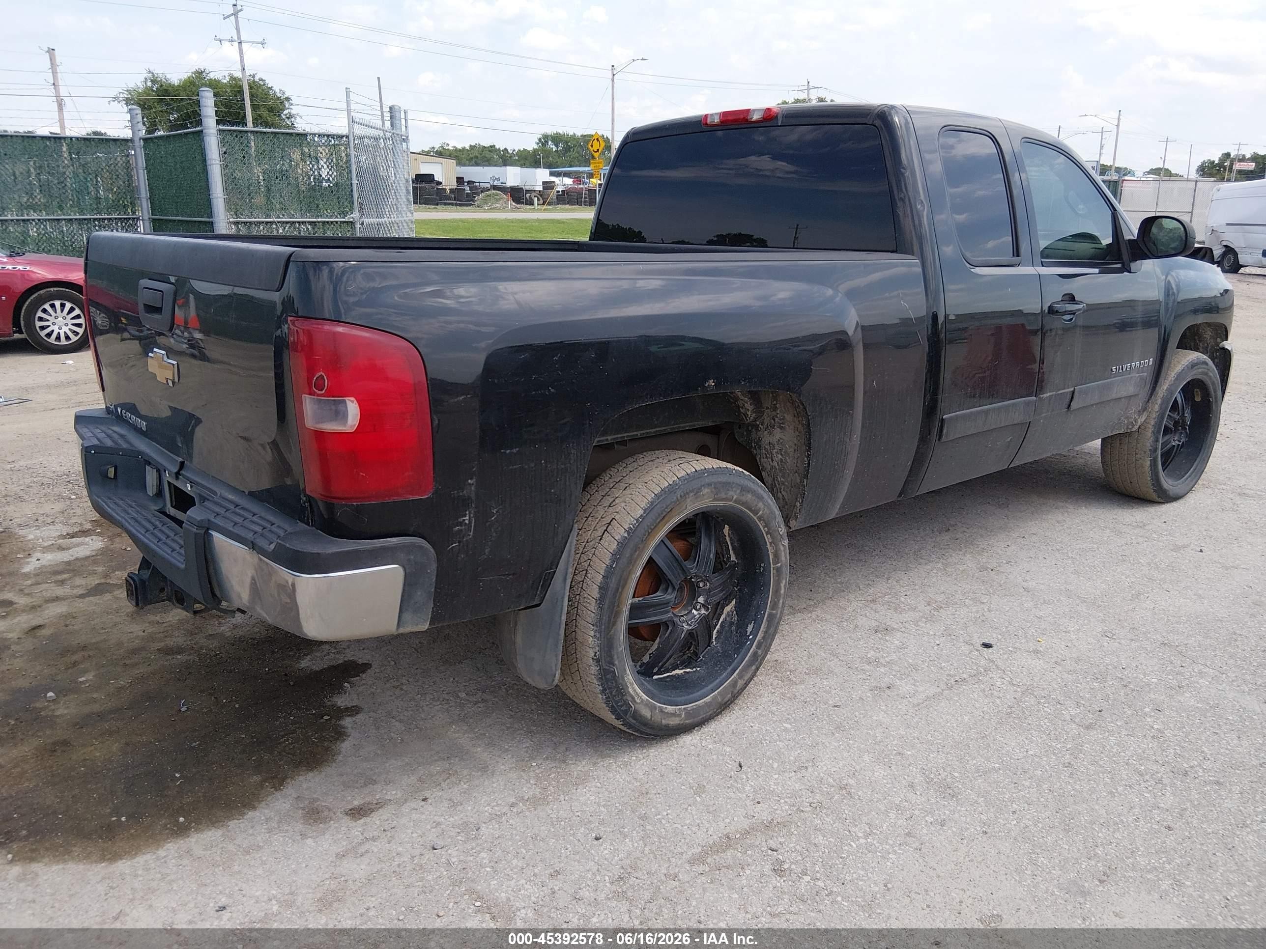 2008 Chevrolet Silverado 1500 Lt1 Black vin: 2GCEC19J981196308