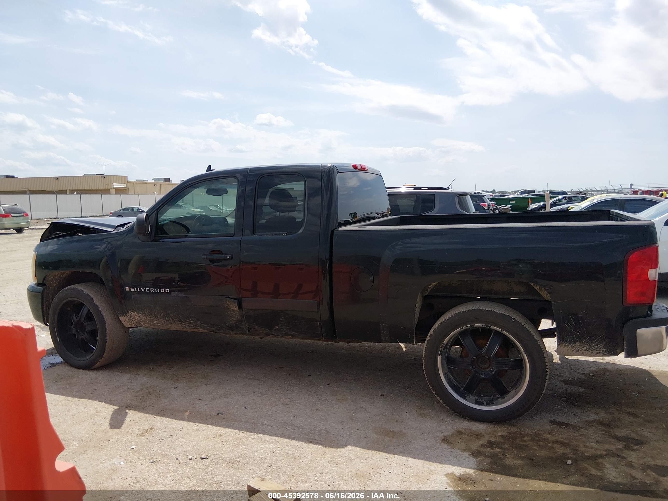 2008 Chevrolet Silverado 1500 Lt1 Black vin: 2GCEC19J981196308