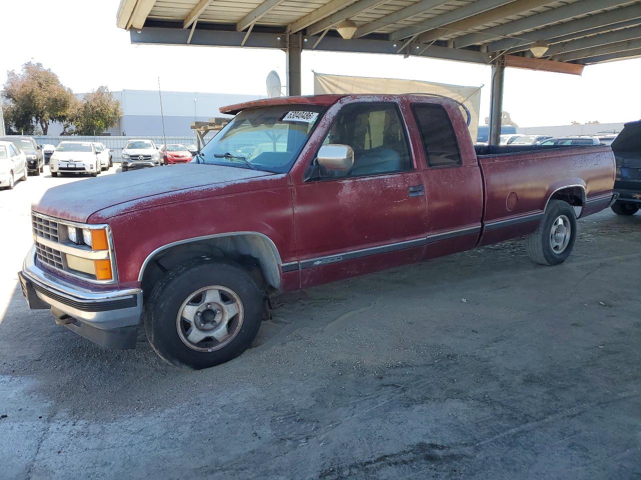 1989 Chevrolet Gmt-400 C1500 Burgundy vin: 2GCEC19K1K1239037