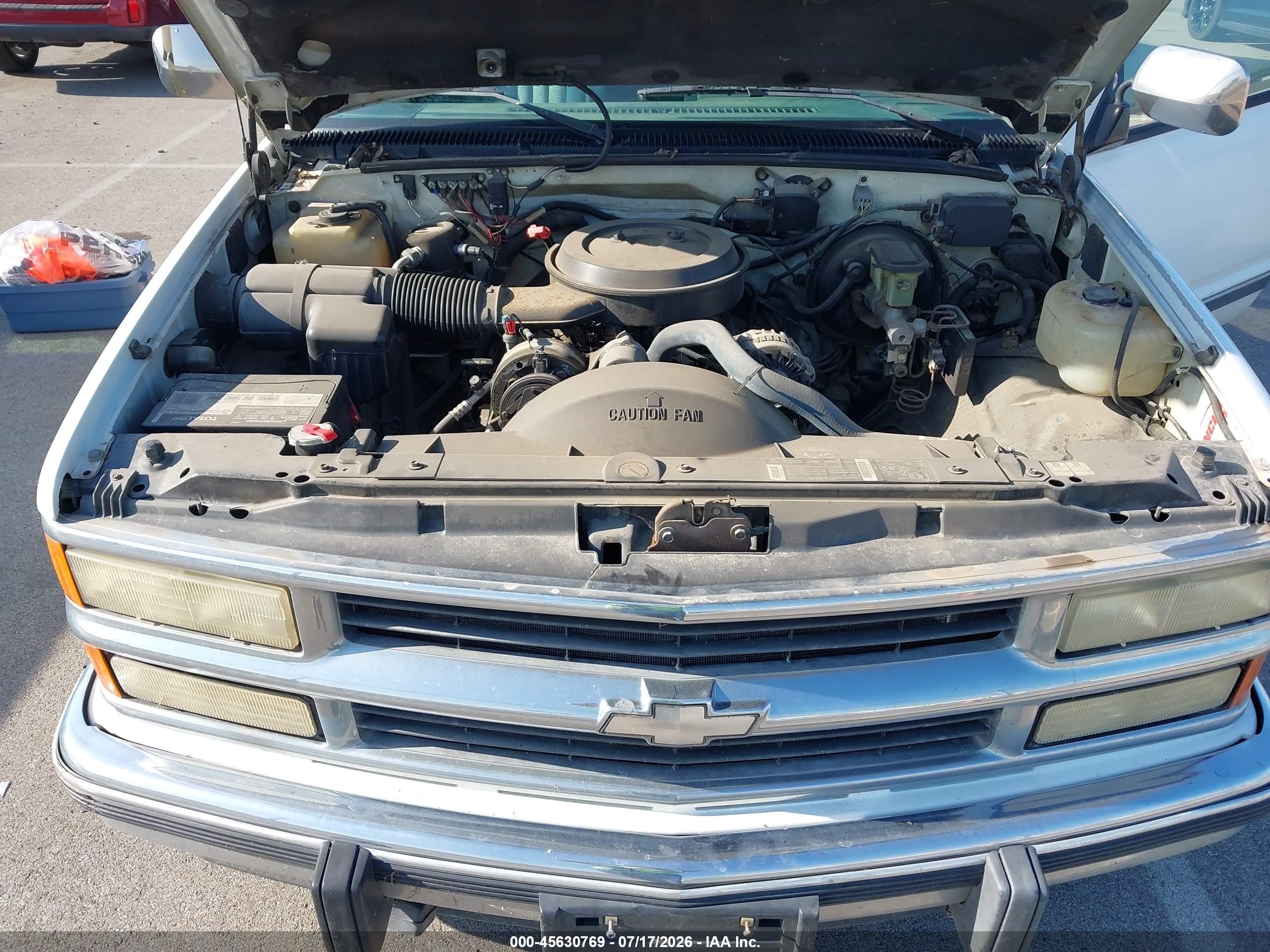 1994 Chevrolet Gmt-400 C1500 White vin: 2GCEC19K2R1141709
