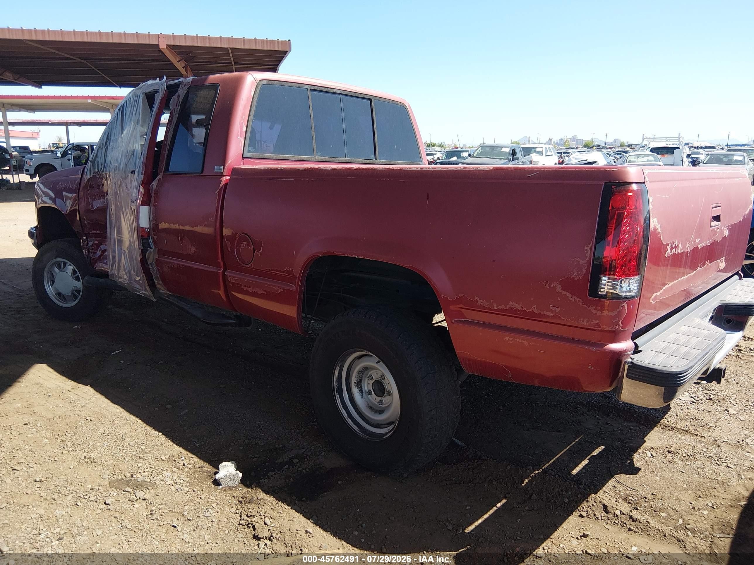 1990 Chevrolet Gmt-400 C1500 Burgundy vin: 2GCEC19K3L1151026