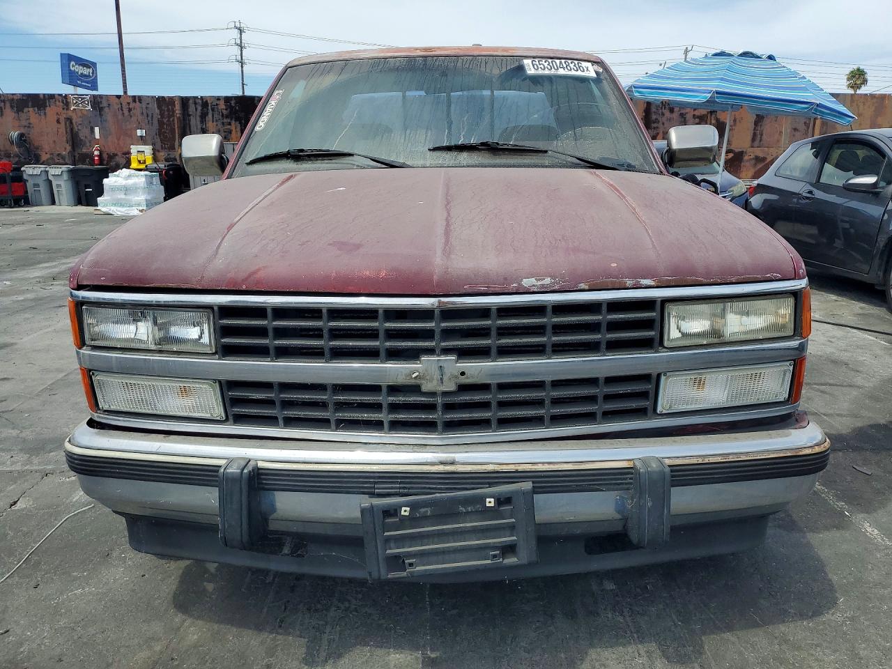 1992 Chevrolet Gmt-400 C1500 Maroon vin: 2GCEC19K4N1151684
