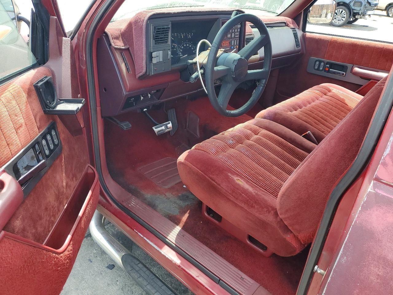 1992 Chevrolet Gmt-400 C1500 Maroon vin: 2GCEC19K4N1151684
