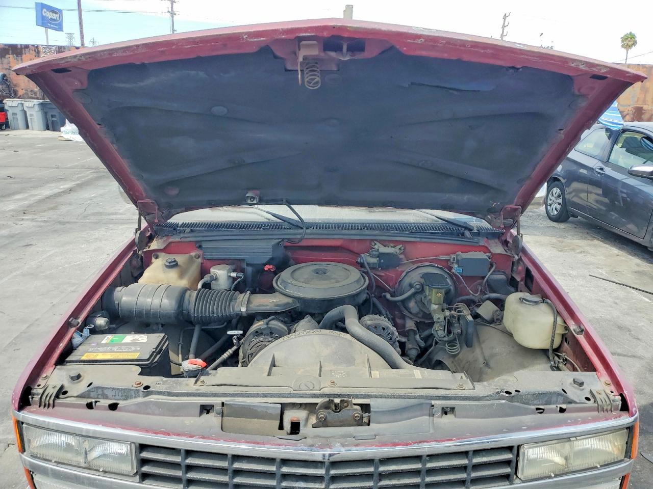 1992 Chevrolet Gmt-400 C1500 Maroon vin: 2GCEC19K4N1151684