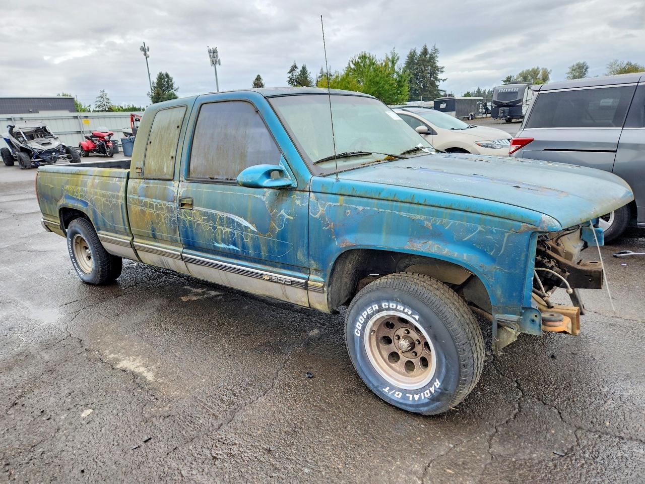 1992 Chevrolet Gmt-400 C1500 Green vin: 2GCEC19K4N1237643