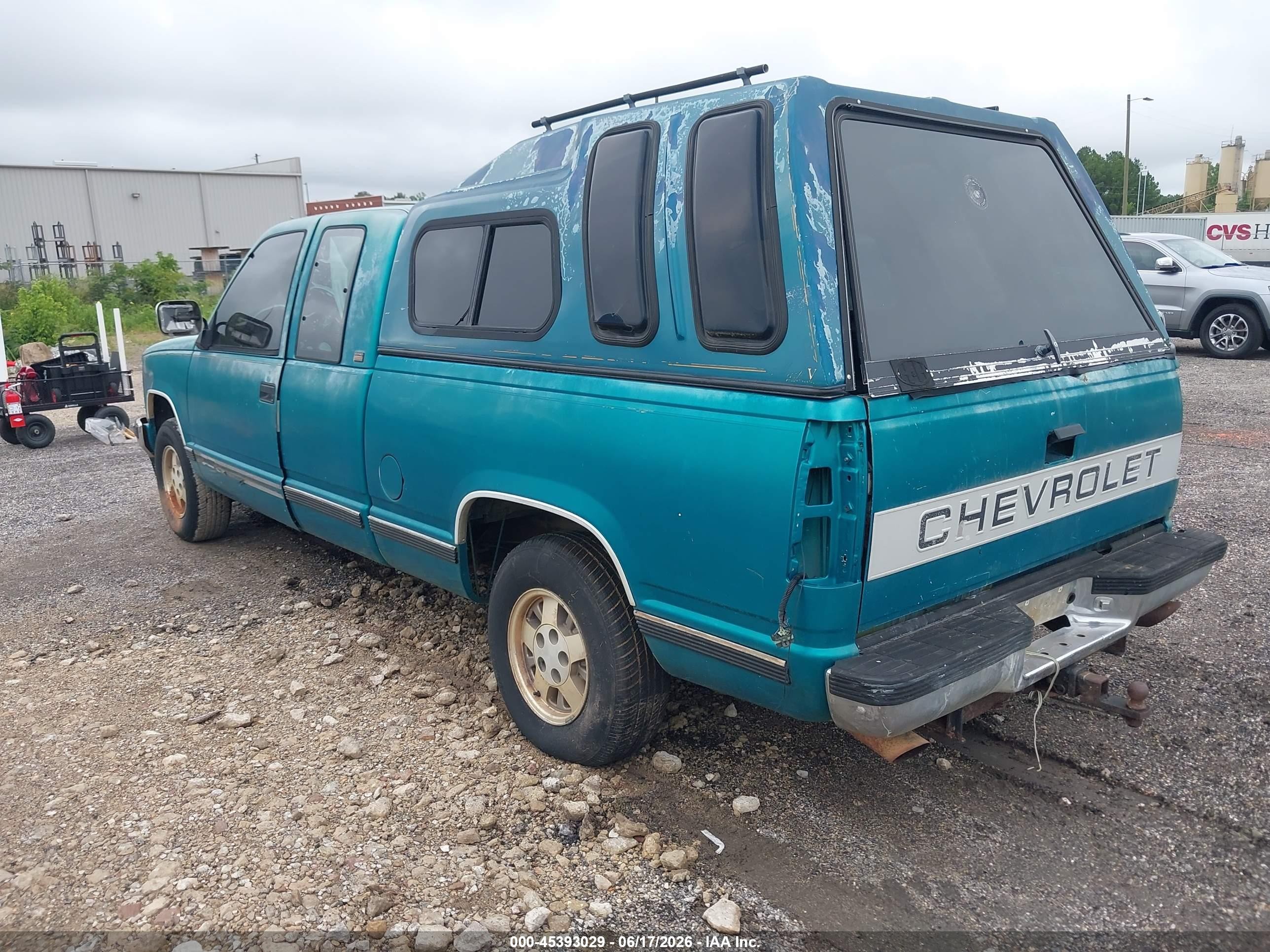 1994 Chevrolet Gmt-400 C1500 Green vin: 2GCEC19K4R1166790