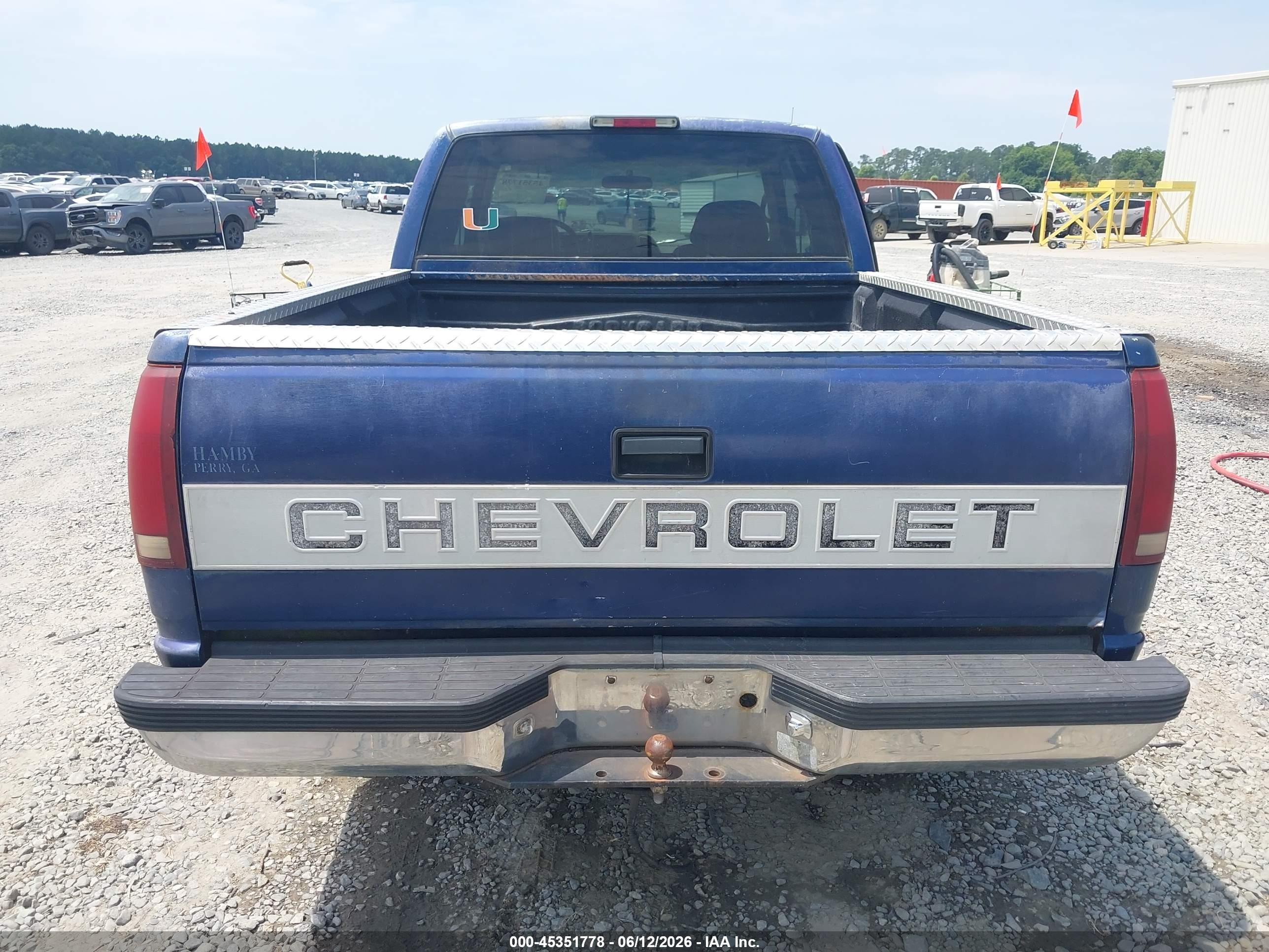 1995 Chevrolet Gmt-400 C1500 Blue vin: 2GCEC19K4S1139739