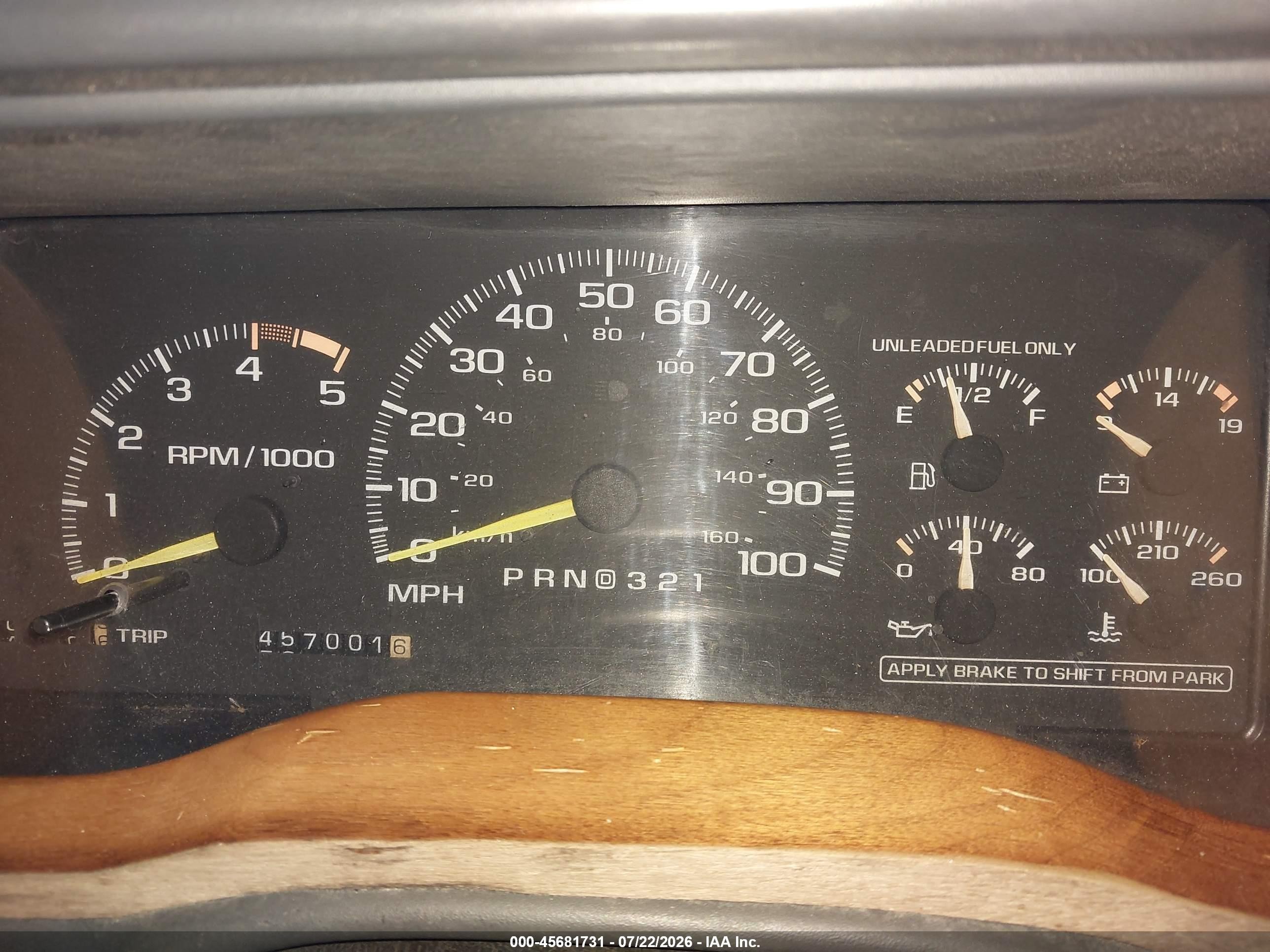 1995 Chevrolet Gmt-400 C1500 Red vin: 2GCEC19K4S1272050
