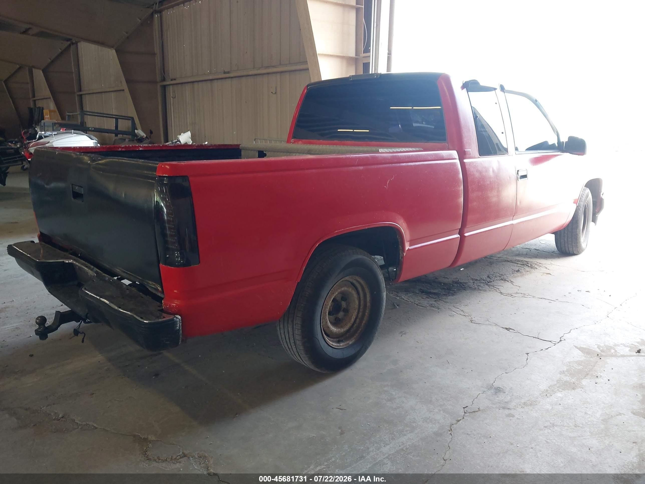 1995 Chevrolet Gmt-400 C1500 Red vin: 2GCEC19K4S1272050