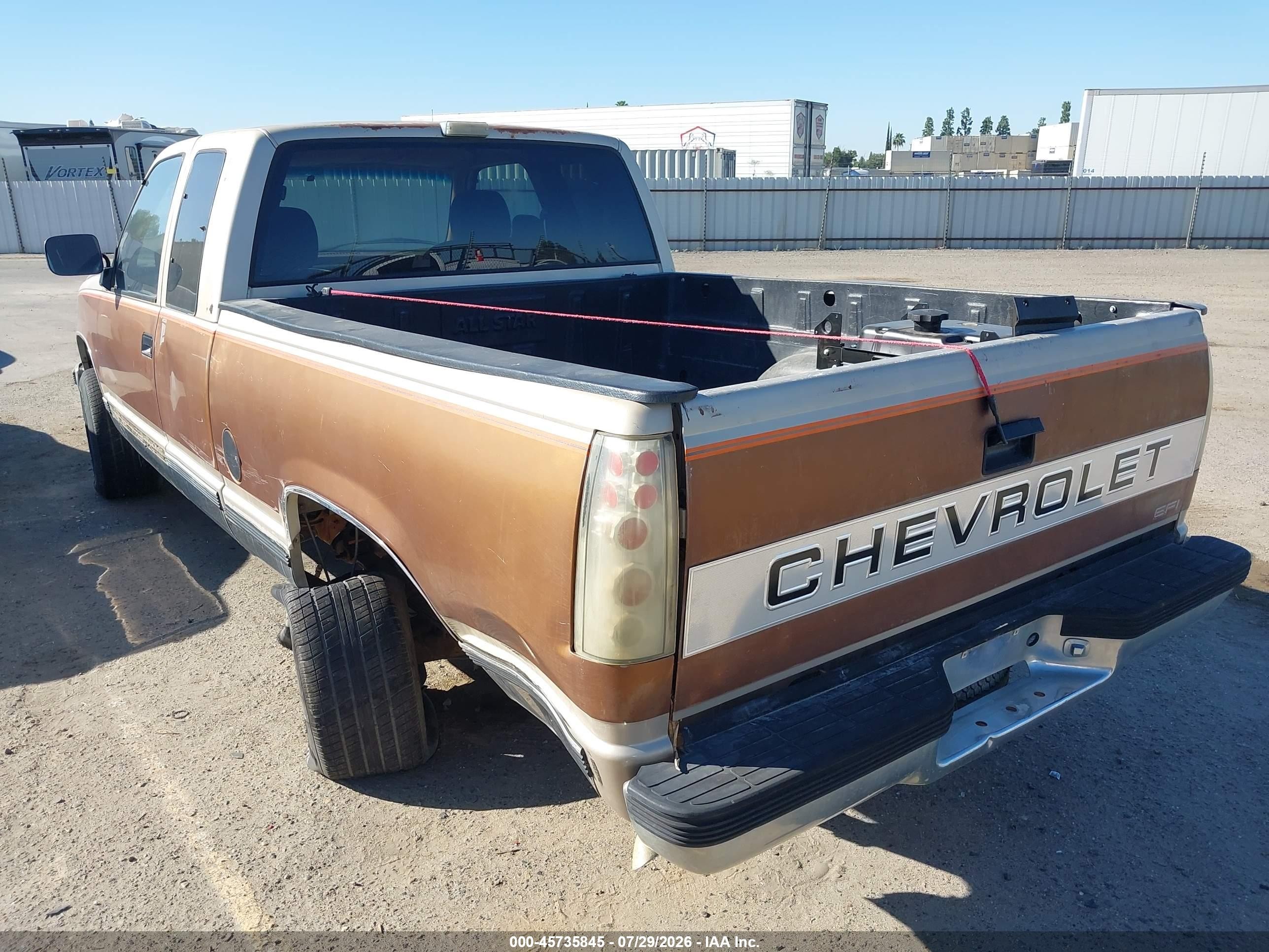 1990 Chevrolet Gmt-400 C1500 Коричневый vin: 2GCEC19K5L1246591