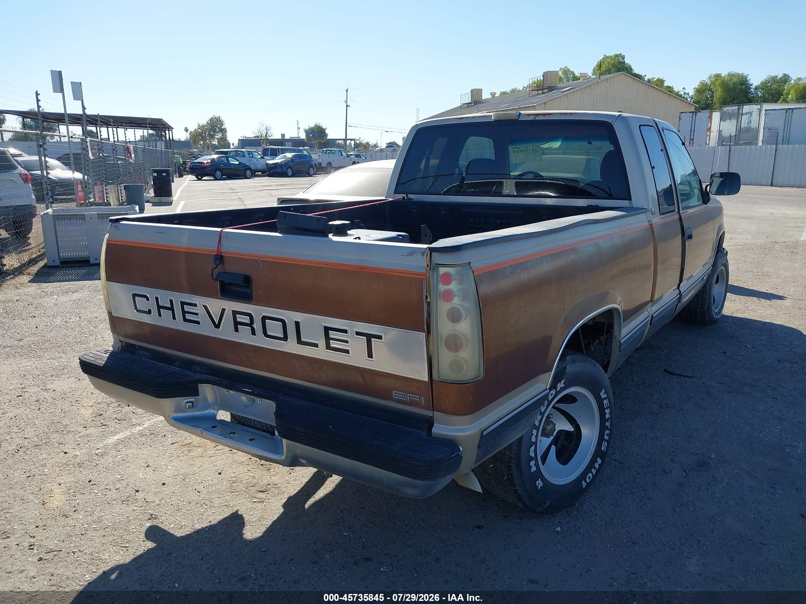 1990 Chevrolet Gmt-400 C1500 Коричневый vin: 2GCEC19K5L1246591