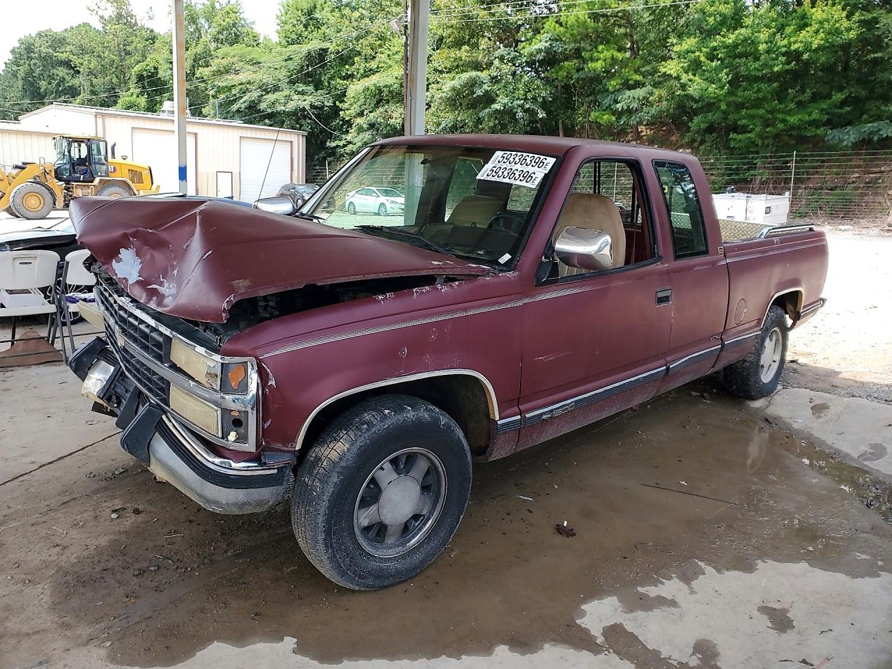 1993 Chevrolet Gmt-400 C1500 Burgundy vin: 2GCEC19K5P1270413
