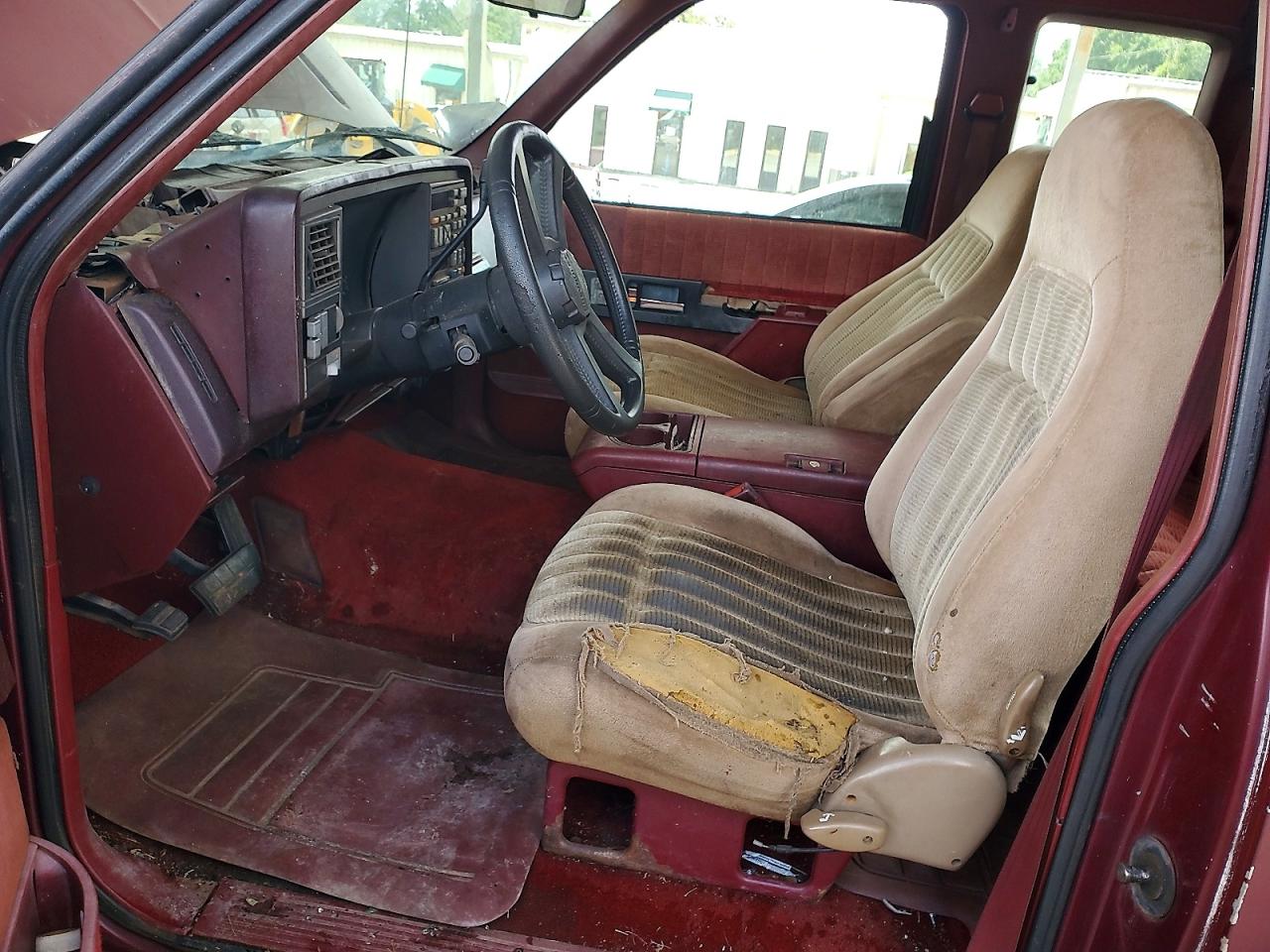 1993 Chevrolet Gmt-400 C1500 Burgundy vin: 2GCEC19K5P1270413