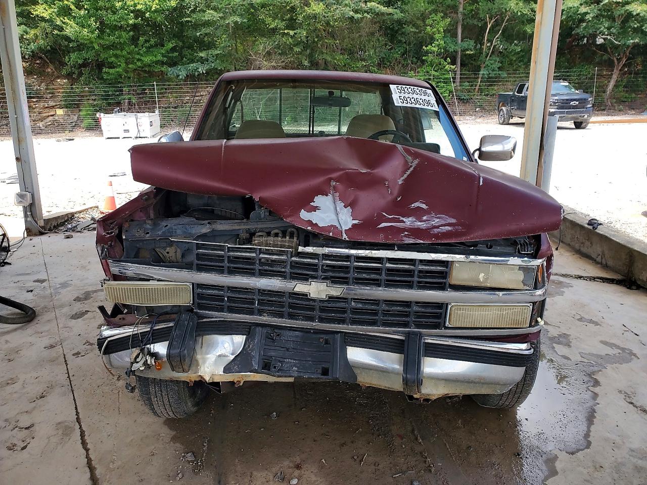 1993 Chevrolet Gmt-400 C1500 Burgundy vin: 2GCEC19K5P1270413