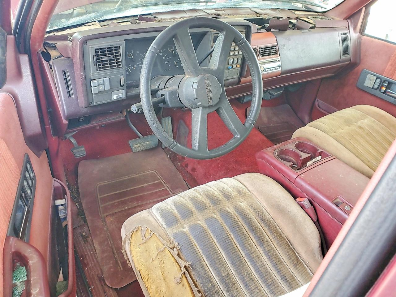 1993 Chevrolet Gmt-400 C1500 Burgundy vin: 2GCEC19K5P1270413