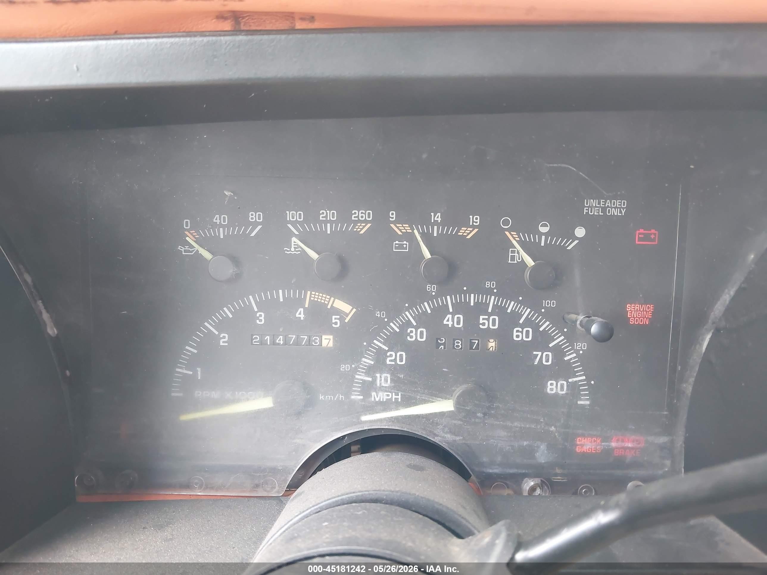 1994 Chevrolet Gmt-400 C1500 Gray vin: 2GCEC19K6R1289653