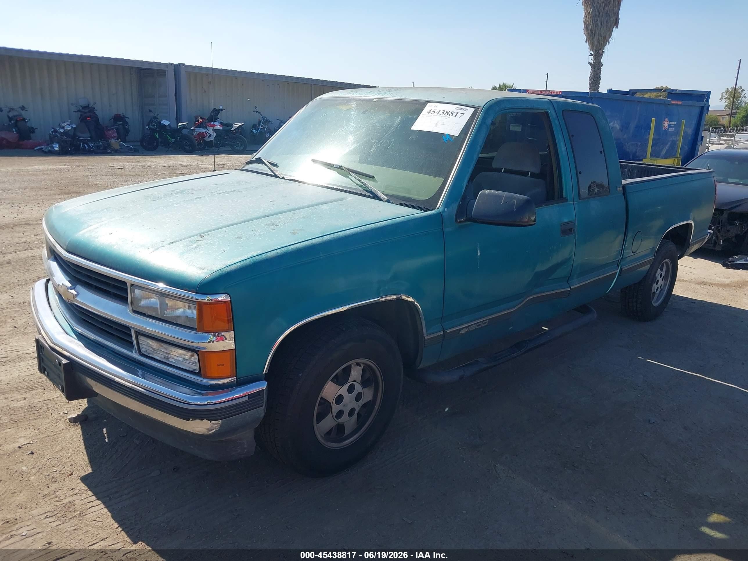 1995 Chevrolet Gmt-400 C1500 Green vin: 2GCEC19K7S1264041