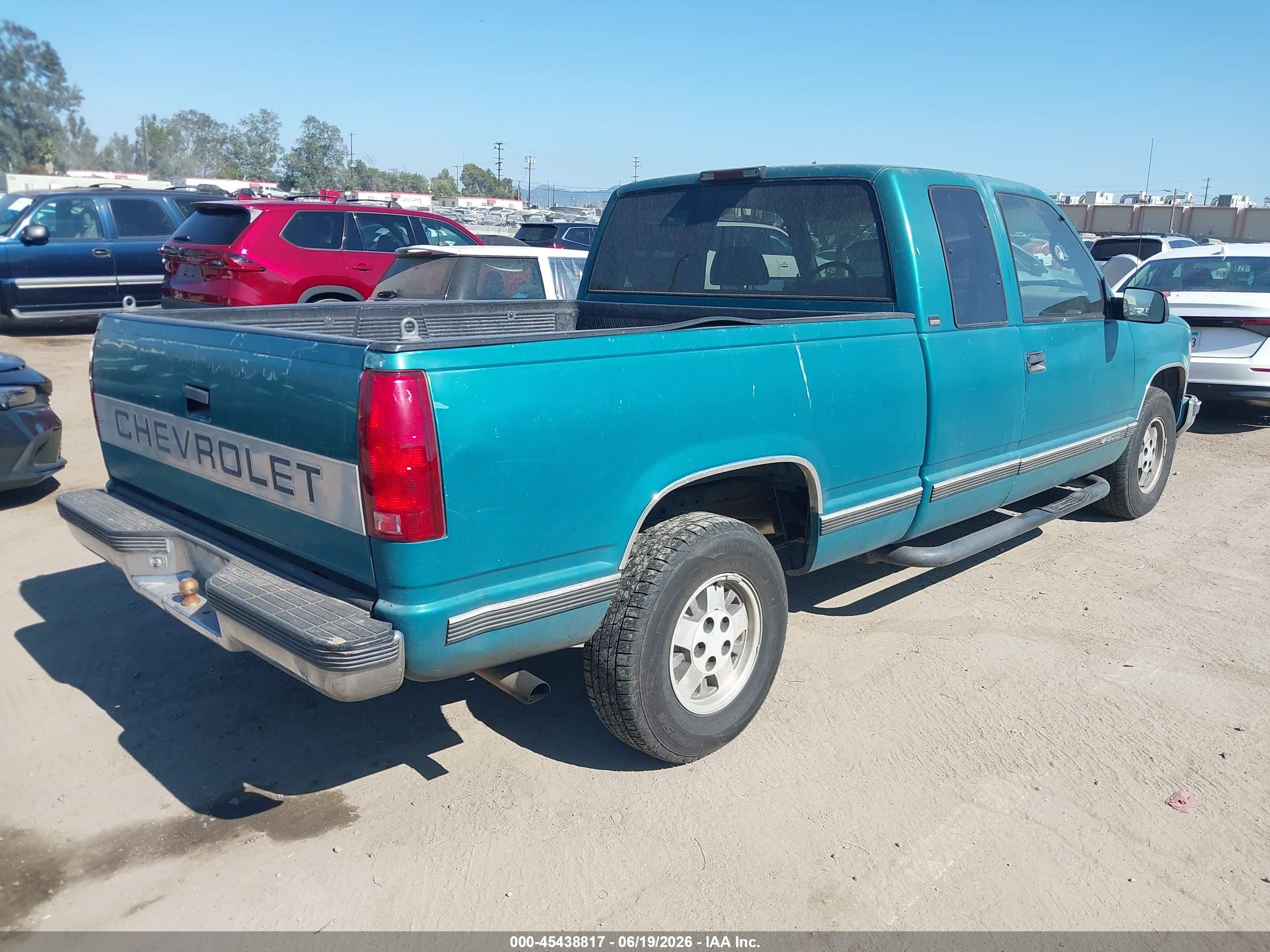 1995 Chevrolet Gmt-400 C1500 Green vin: 2GCEC19K7S1264041