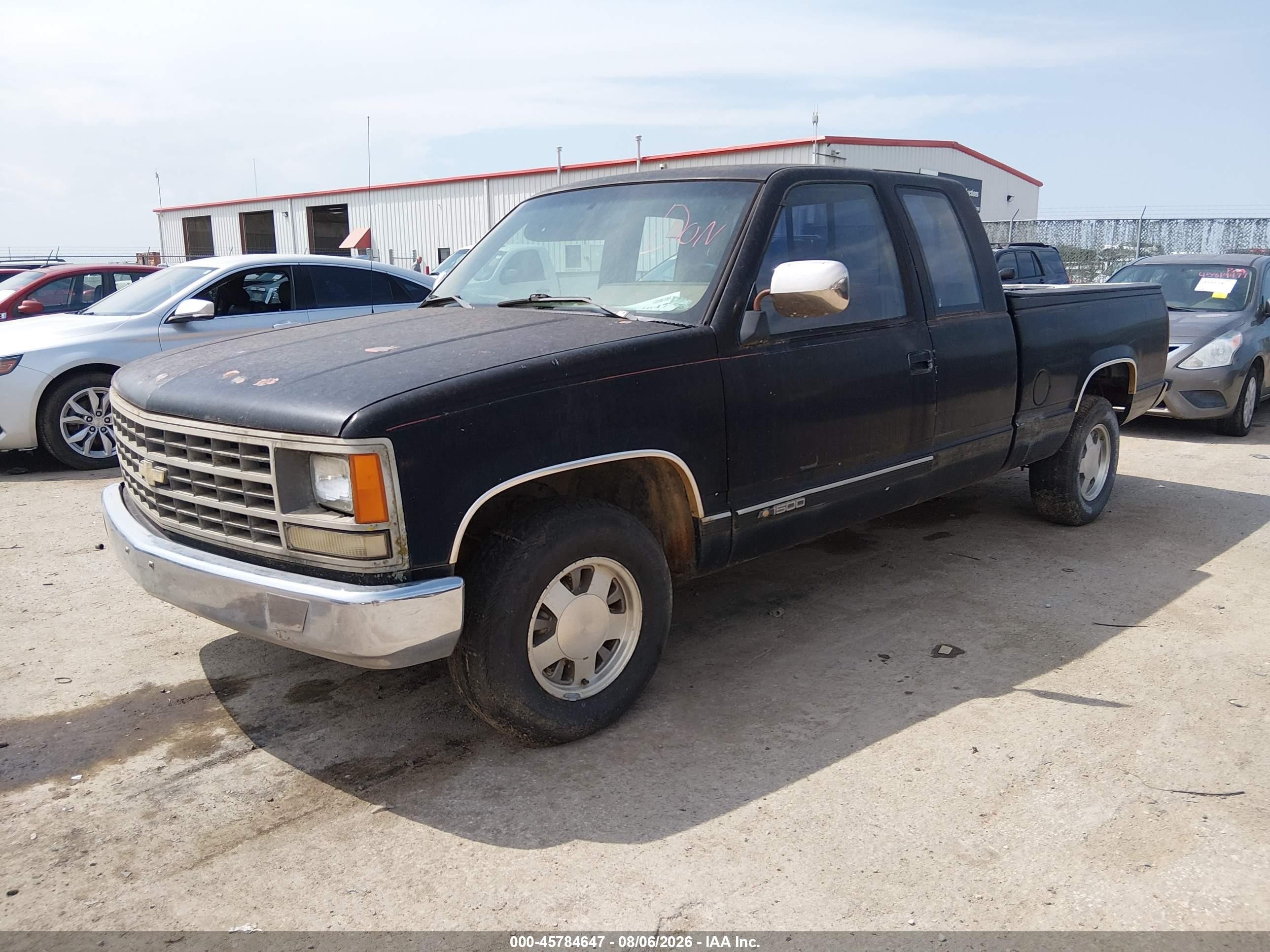 1992 Chevrolet Gmt-400 C1500 Black vin: 2GCEC19K8N1118672