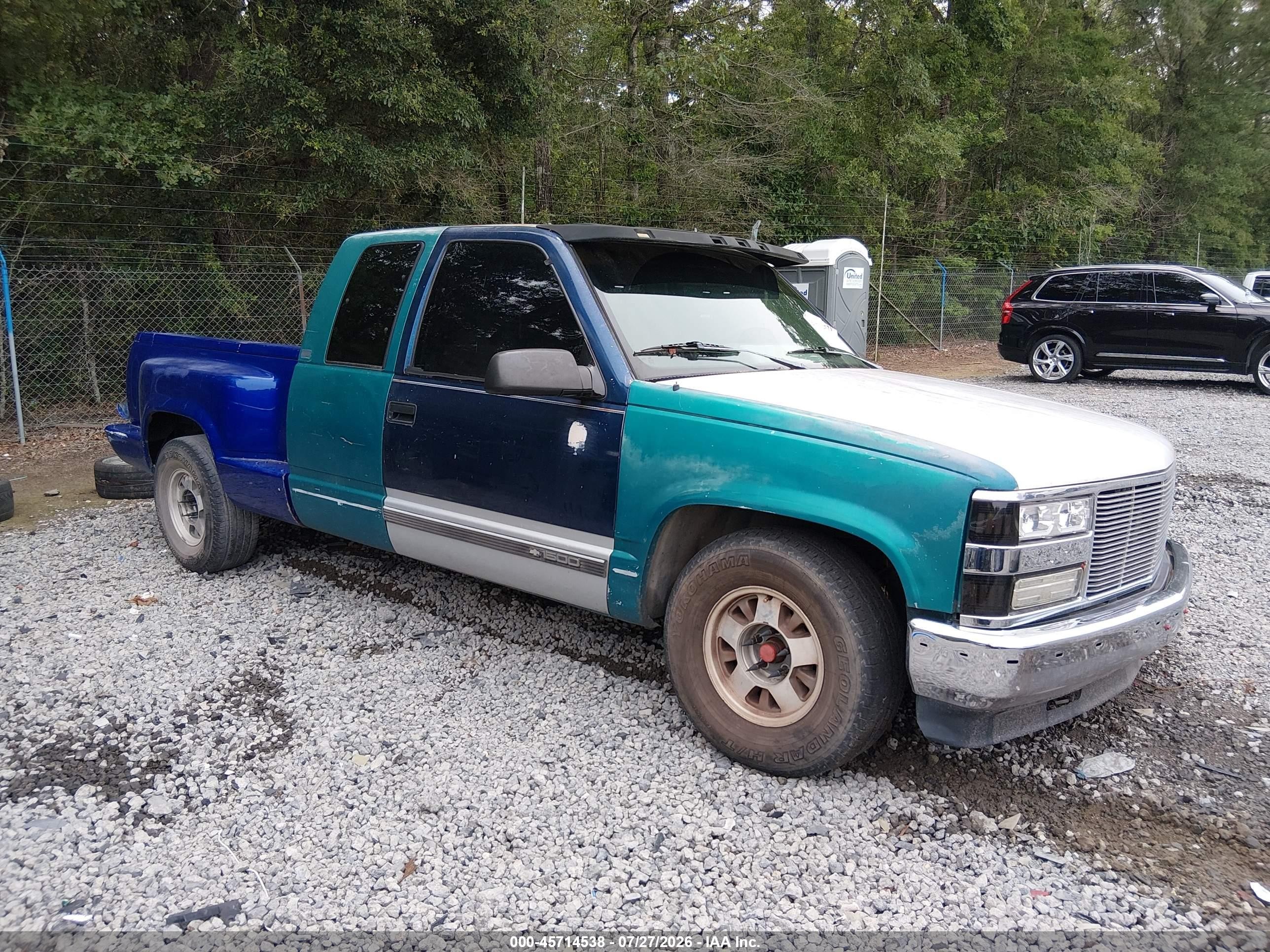 1993 Chevrolet Gmt-400 C1500 Blue vin: 2GCEC19K8P1241522