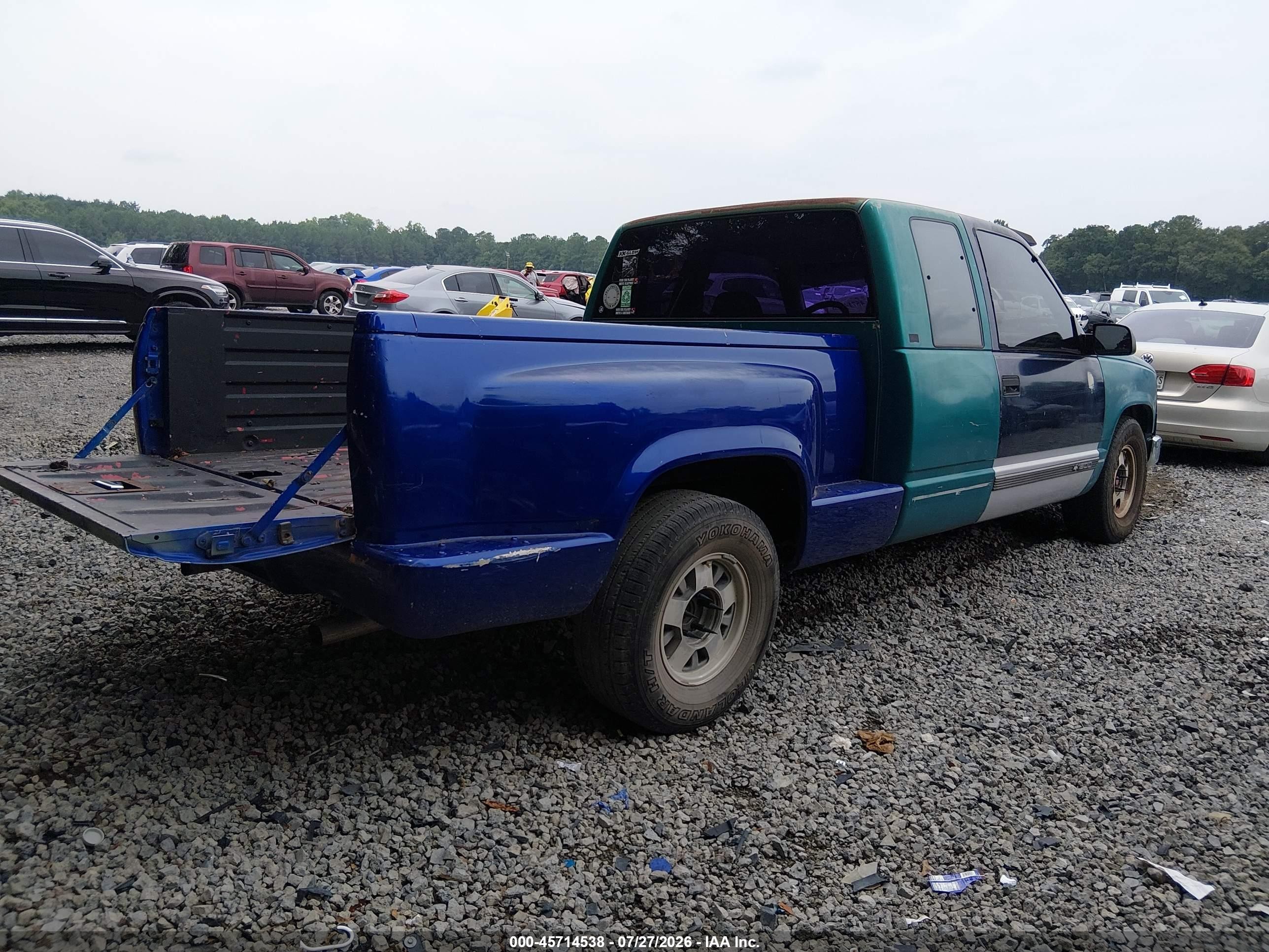 1993 Chevrolet Gmt-400 C1500 Blue vin: 2GCEC19K8P1241522
